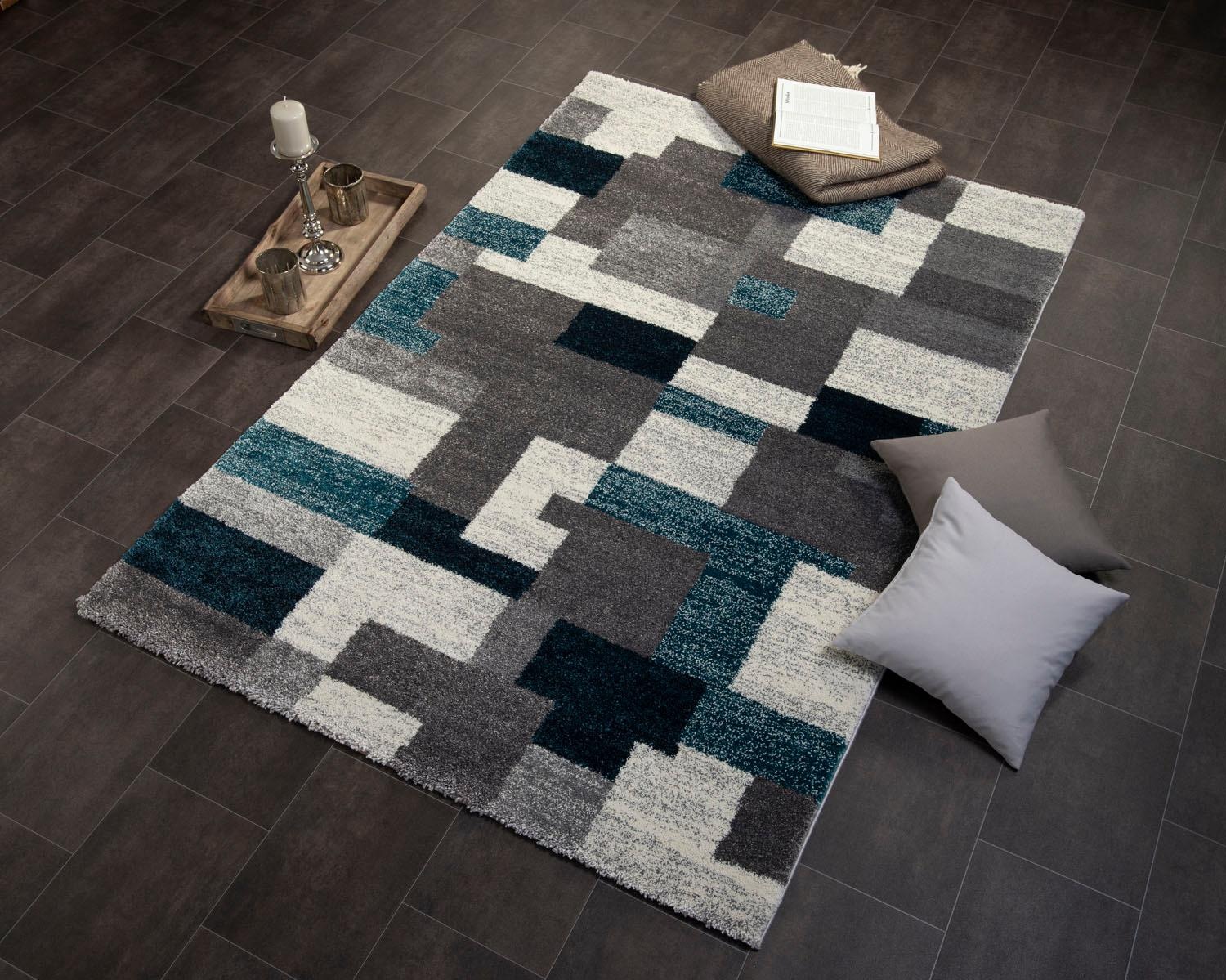 OCI DIE TEPPICHMARKE Teppich »Steady Allover«, rechteckig, 20 mm Höhe, besonders weich durch Mircofaser, Wohnzimmer