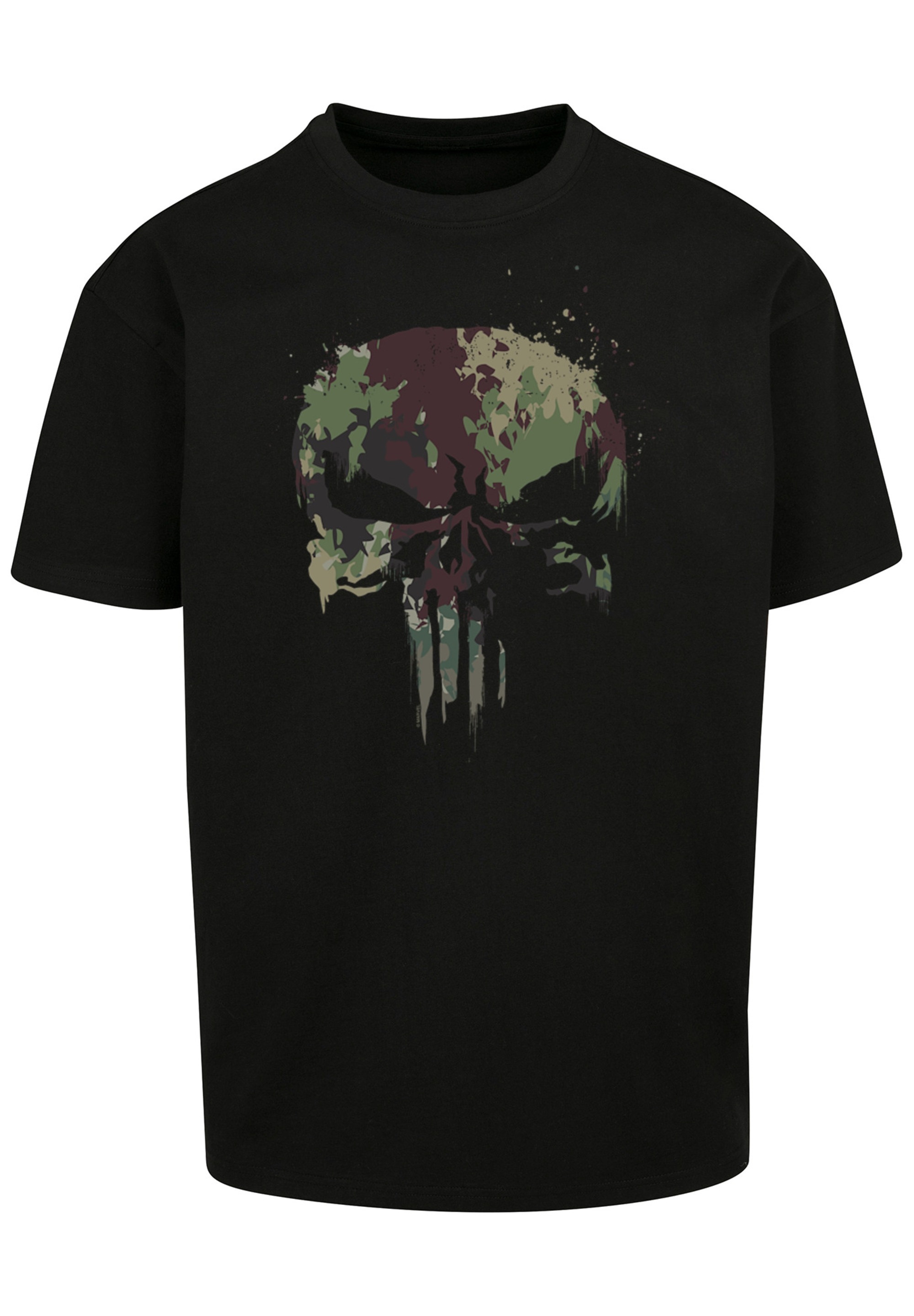F4NT4STIC T-Shirt »Punisher TV Camo Skull«, Print