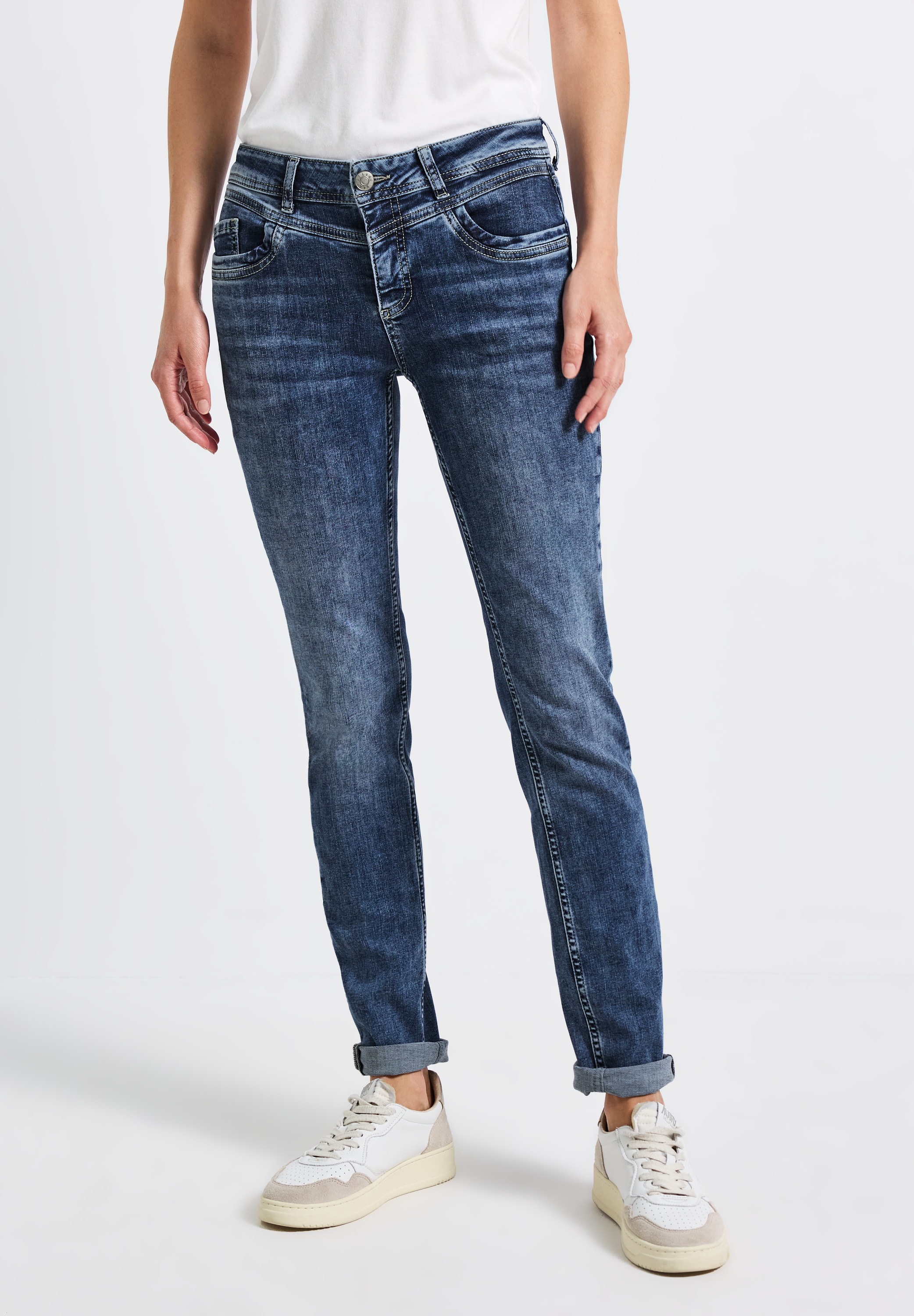 STREET ONE Comfort-fit-Jeans, Middle Waist