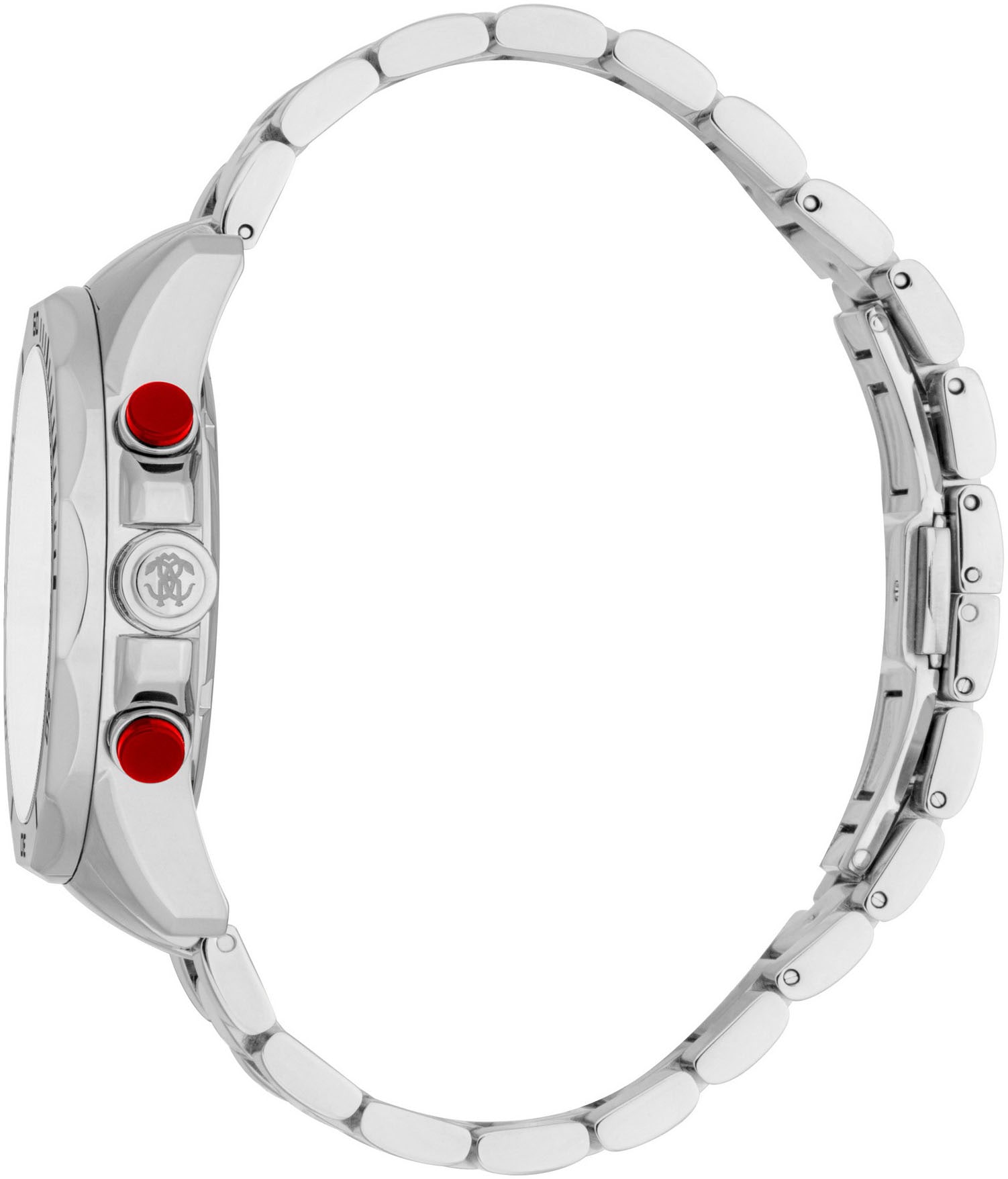 roberto cavalli Chronograph »Uomo Sport III«, Quarzuhr, Armbanduhr, Herrenuhr, Edelstahlarmband, analog, Tag