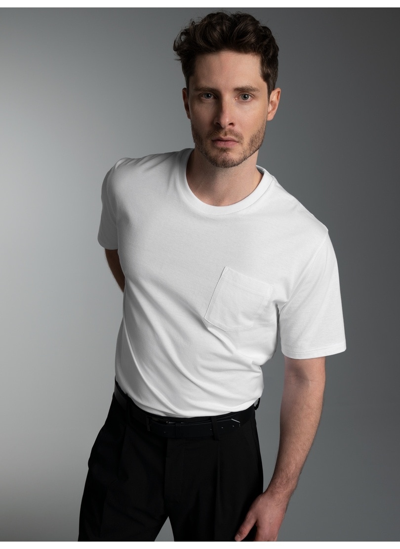 Trigema T-Shirt "TRIGEMA T Shirt aus Biobaumwolle mit Brusttasche" 1 günstig online kaufen