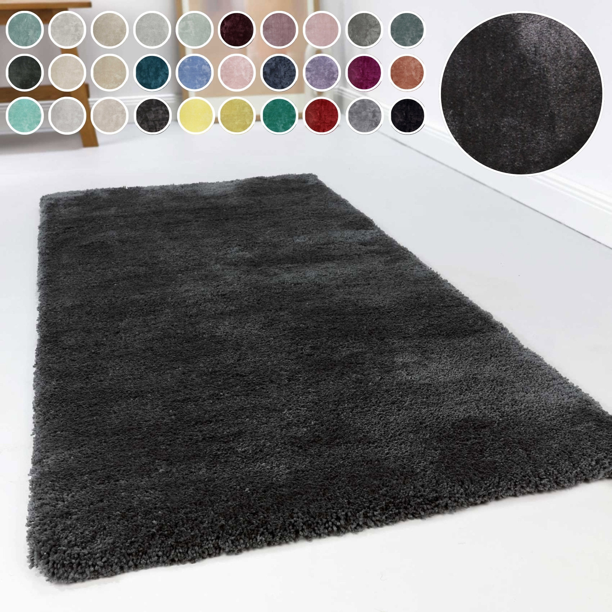 Esprit Hochflor-Teppich »Relaxx ESP-4150«, rechteckig, 25 mm Höhe, Wohnzimmer, sehr große Farbauswahl, weicher dichter Hochflor