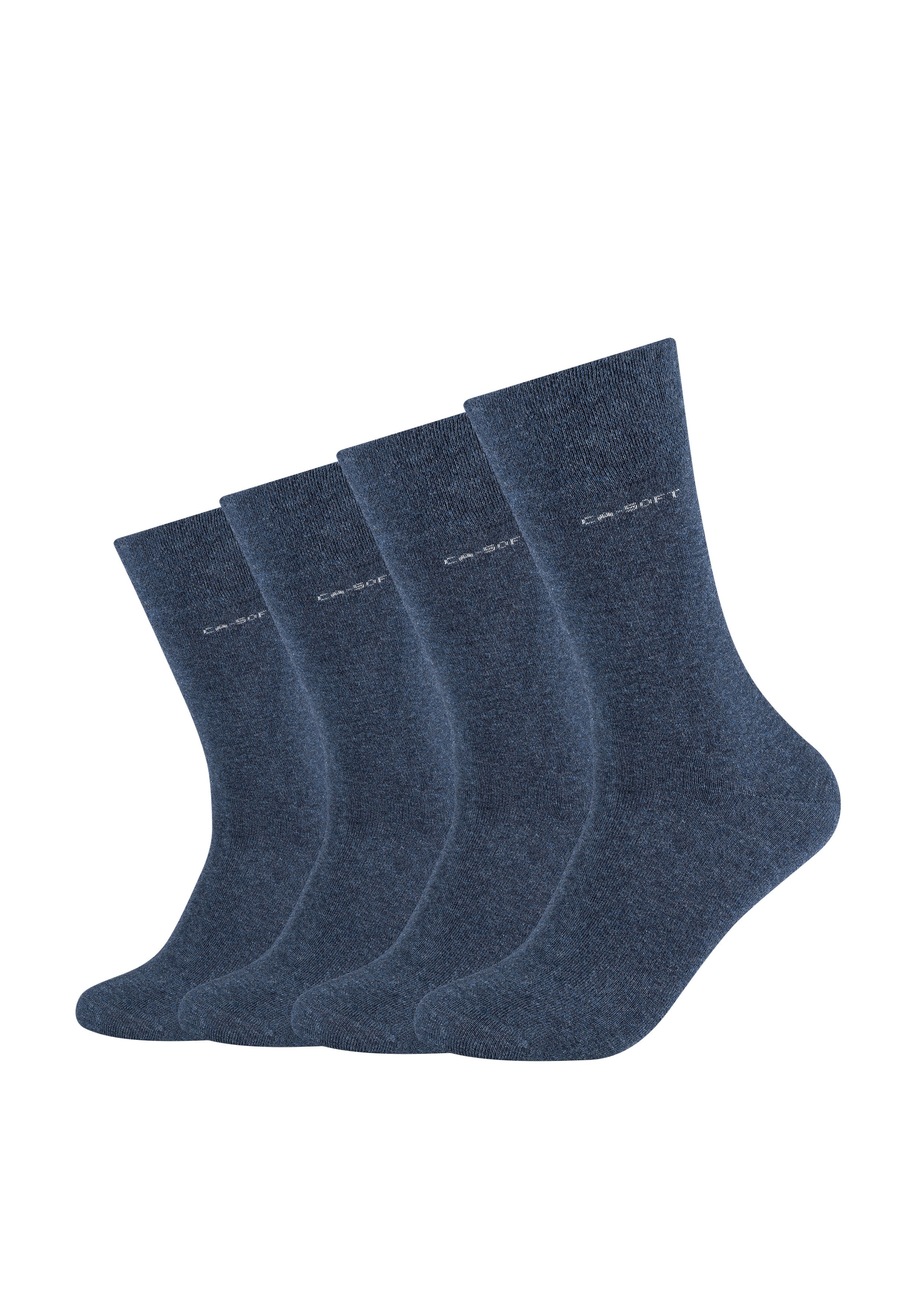 Camano Socken, (4er Pack), mit verstärktem Fersen- und Zehenbereich