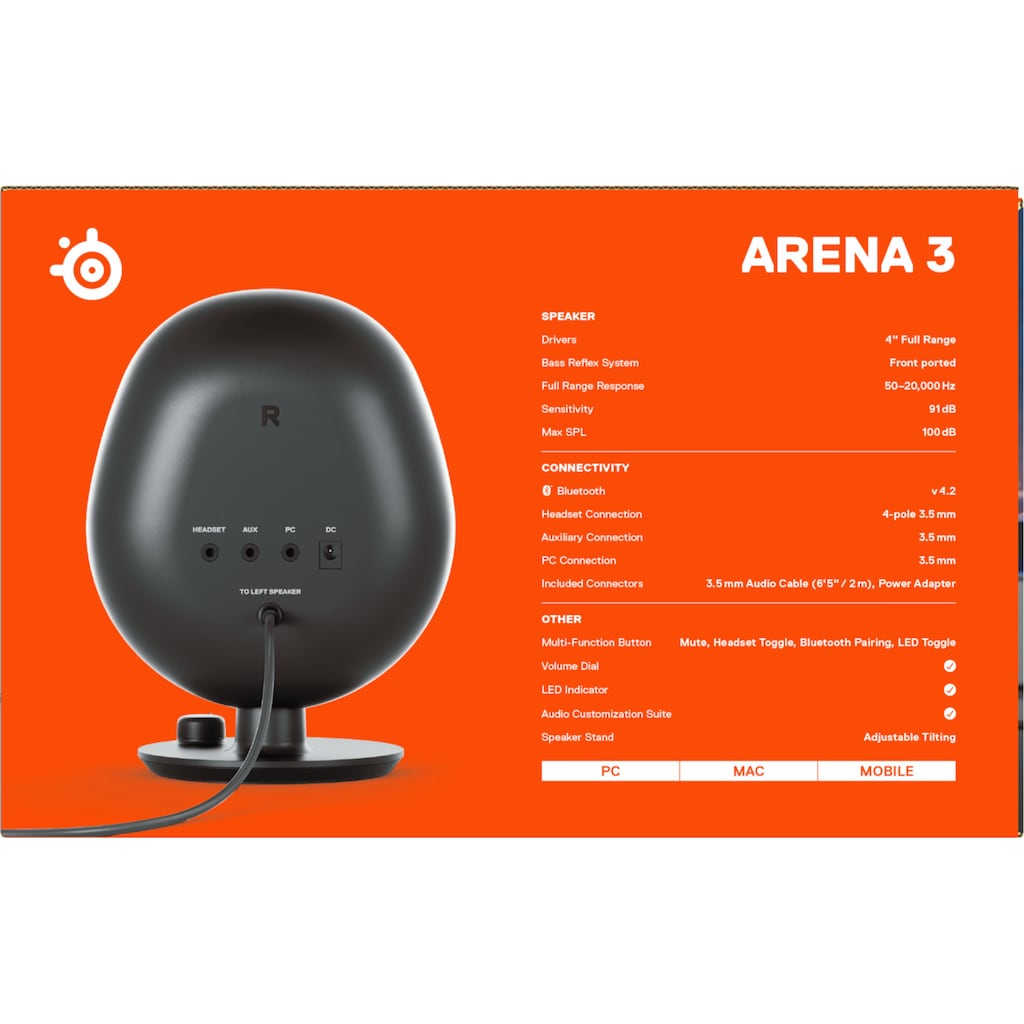 SteelSeries Lautsprecher »Arena 3 - EU«