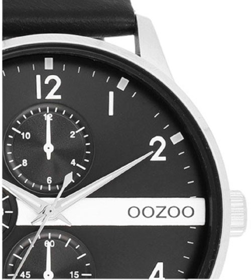 OOZOO Quarzuhr, Armbanduhr, Herrenuhr, Lederarmband