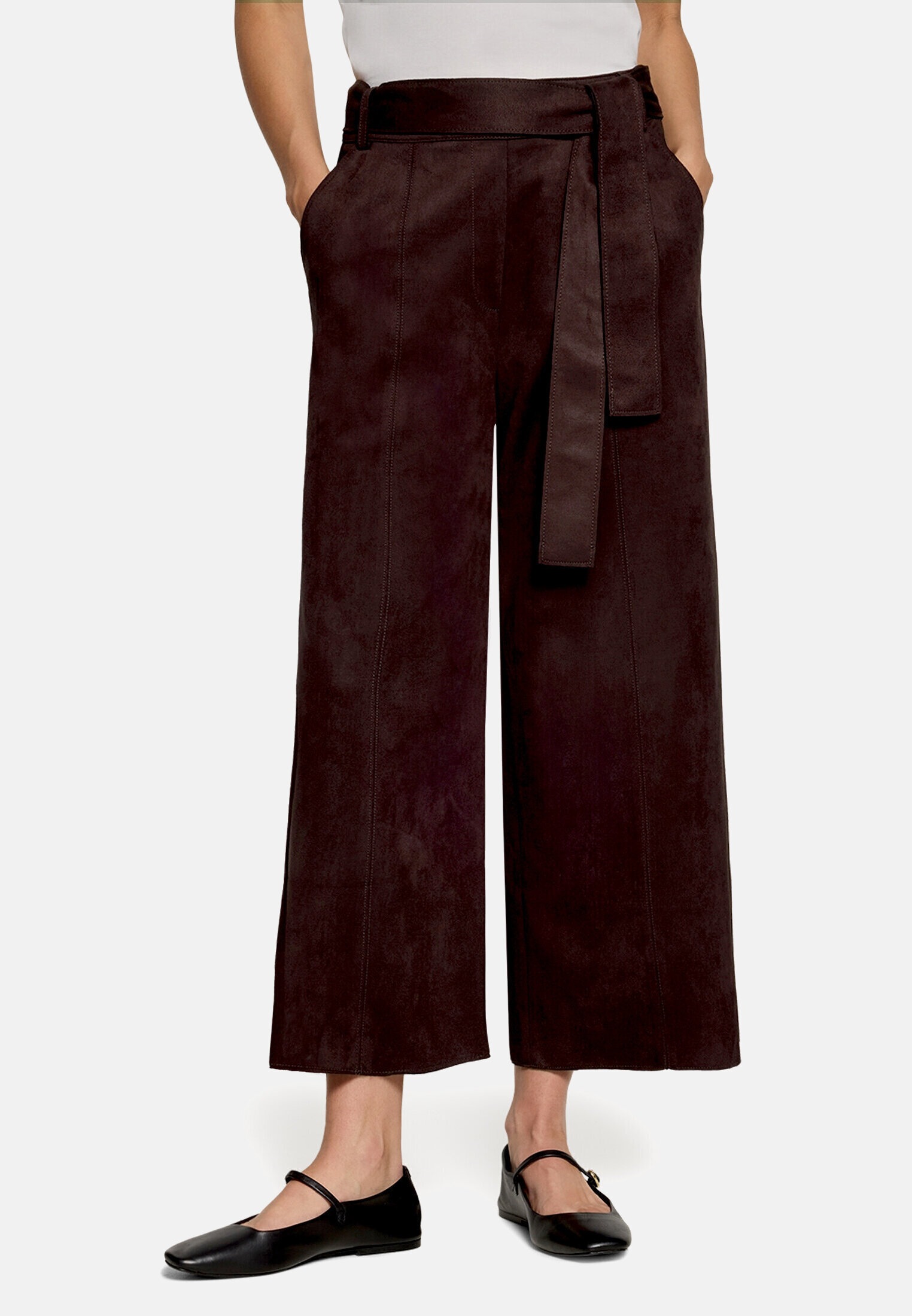 Zero Stoffhose »Damen mit Bindegürtel«  Bindegürtel