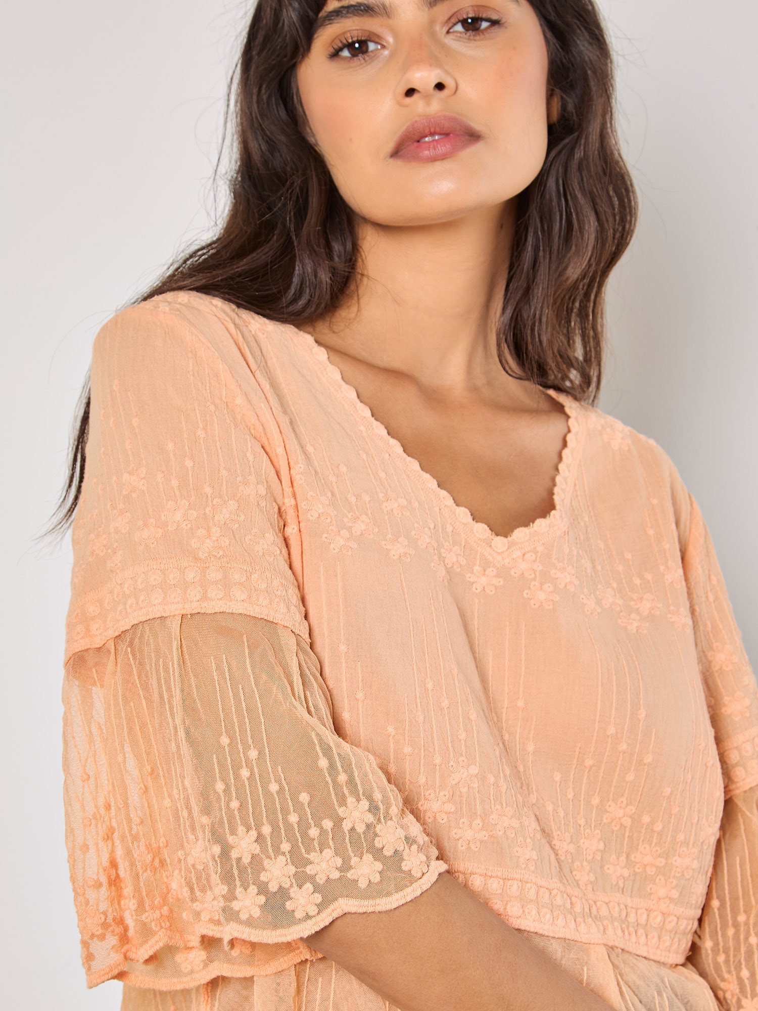 Apricot Klassische Bluse »Bluse« 1 mit Stickerei