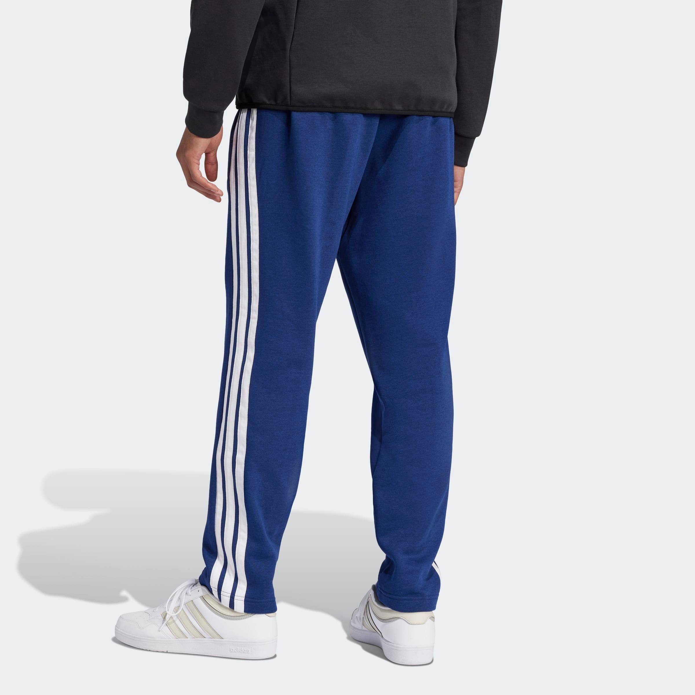 Thumbnail - adidas Sportswear Sporthose "ESSENTIALS 3-STREIFEN OPEN HEM" aus Baumwolle, Polyester und Viskose, offener Saum