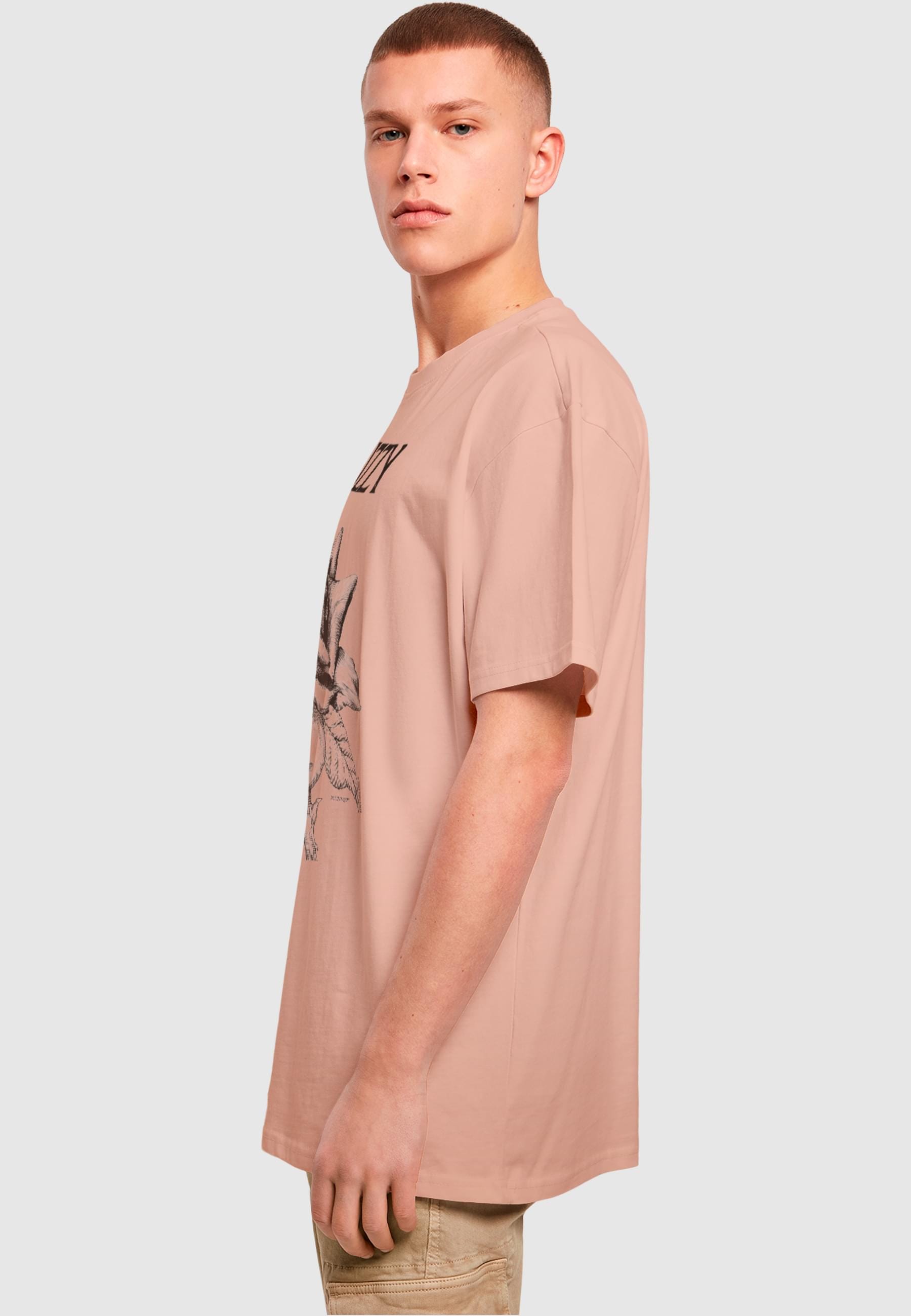 Merchcode T-Shirt »Merchcode Herren Thin Lizzy - Rose Logo Heavy Oversize Tee«, (1 tlg.)