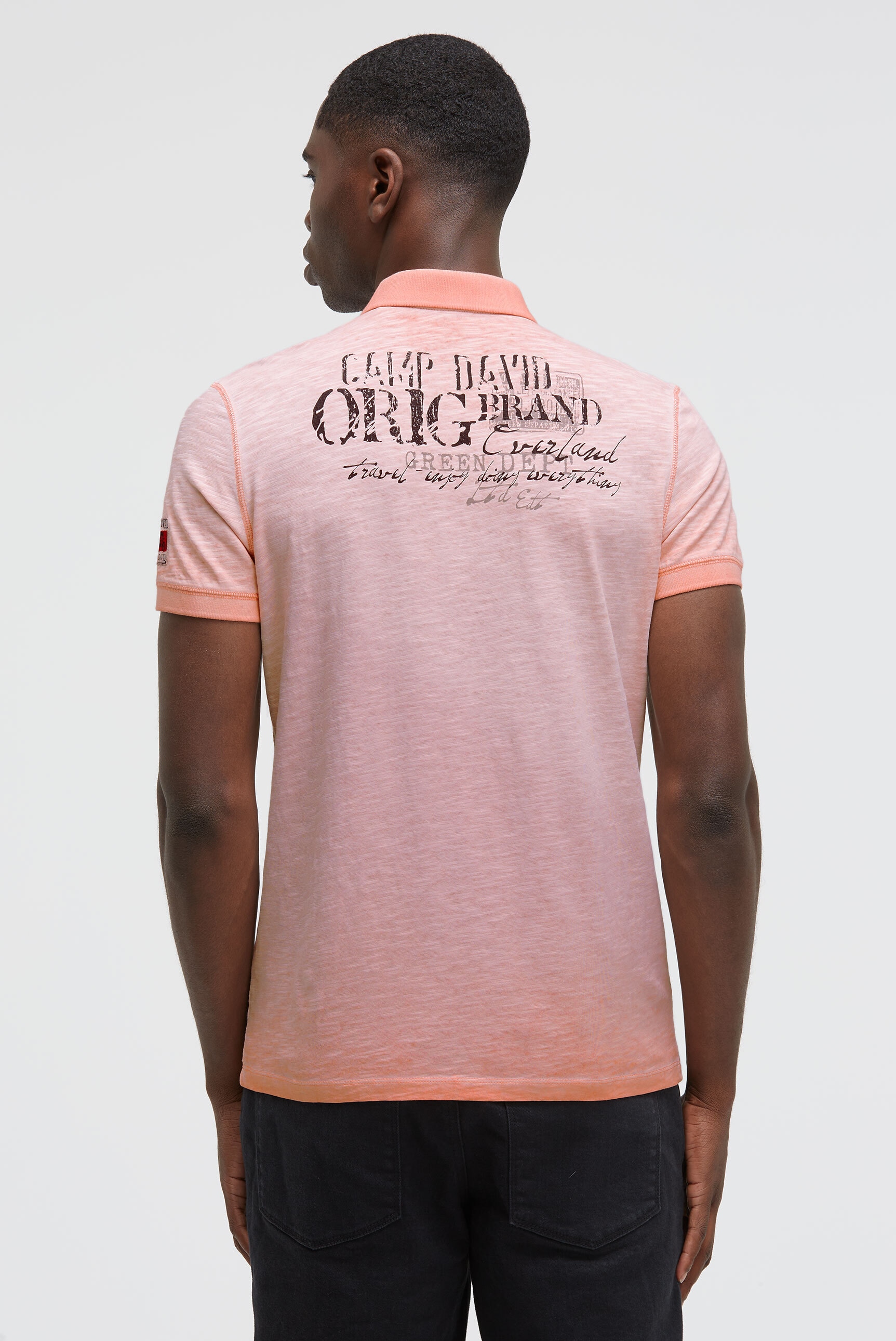 CAMP DAVID Poloshirt mit Vintage-Waschung