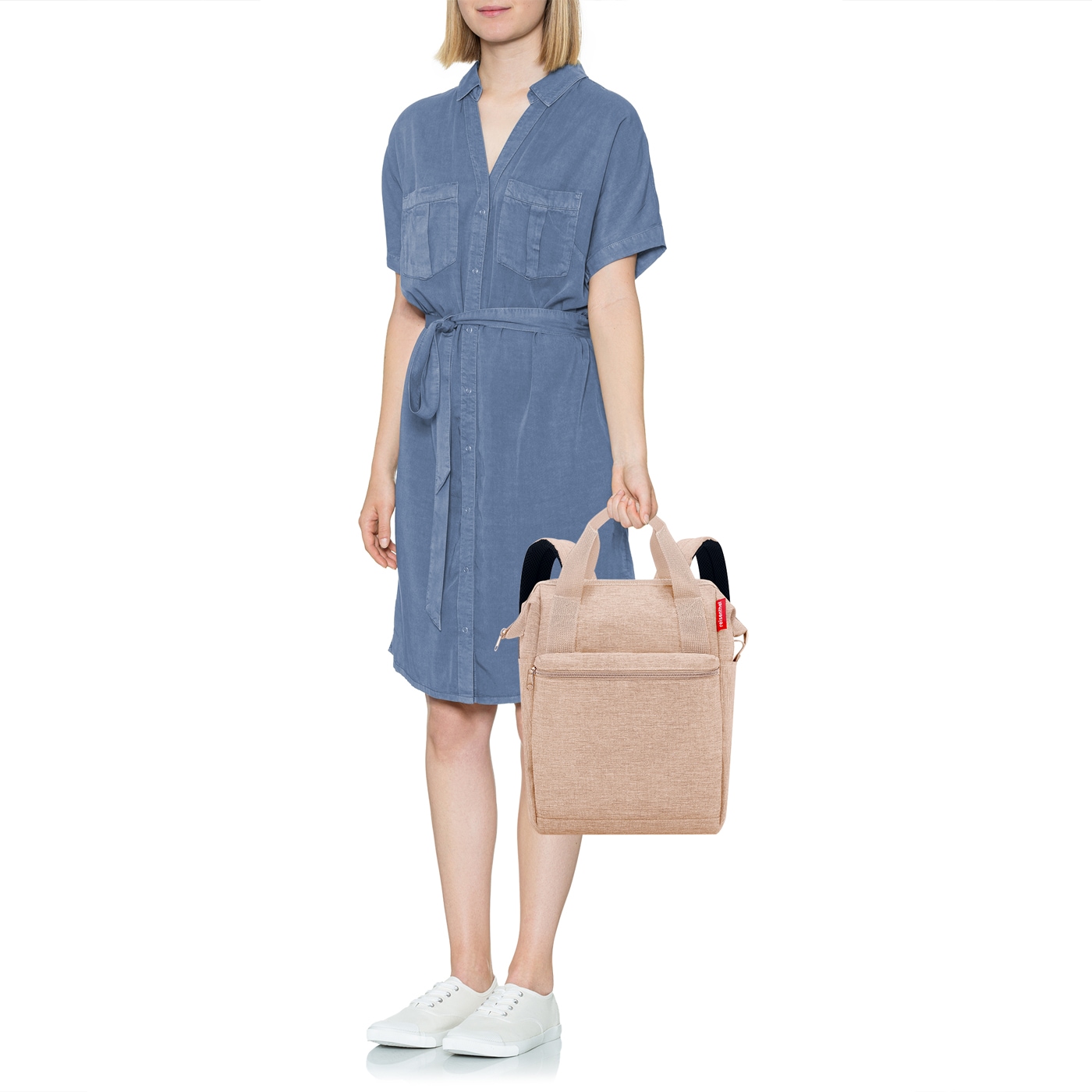 REISENTHEL® Rucksack »reisenthel allrounder R« Stecklasche zur Befestigung an Reisetrolley-Griffen