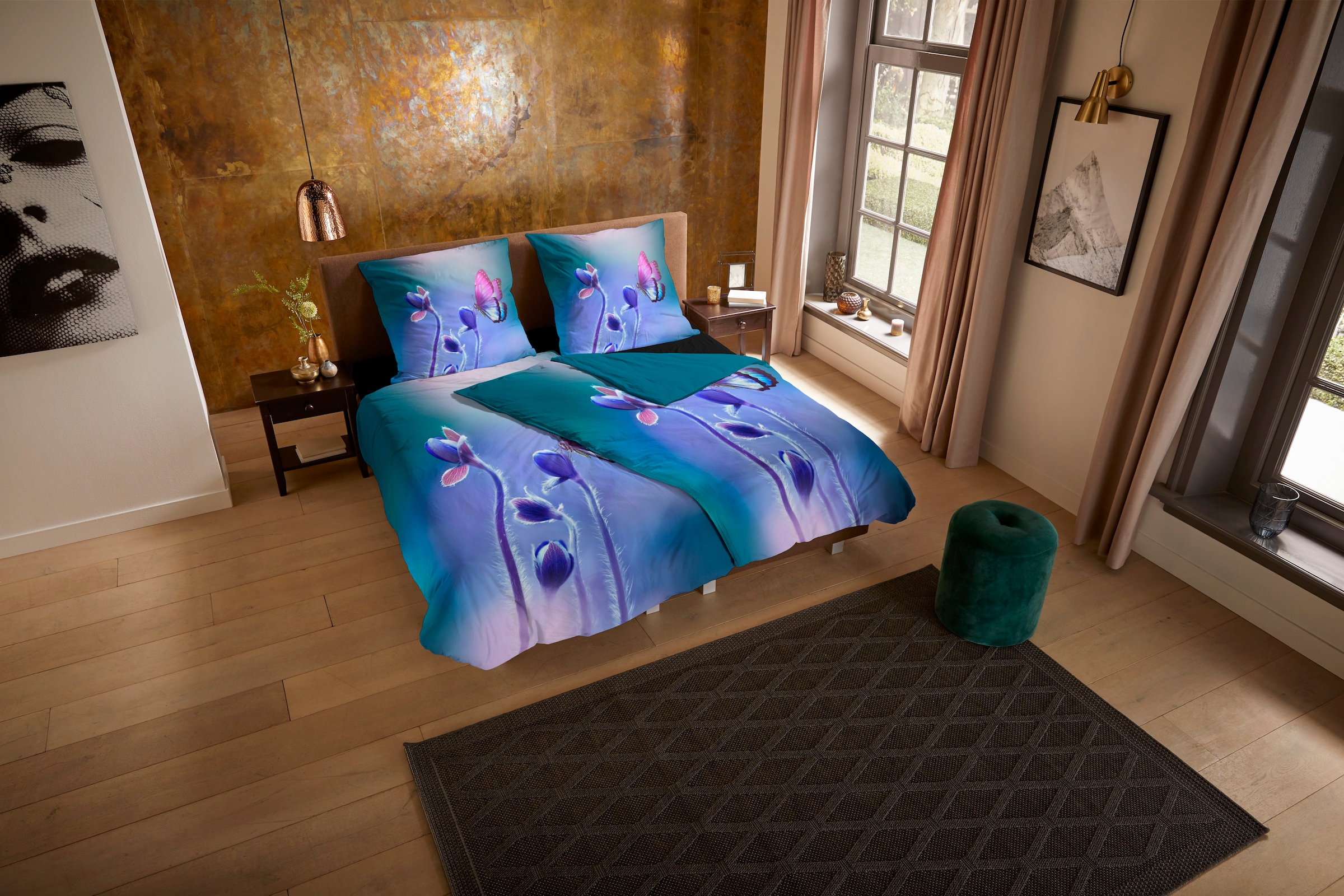 PURE luxury collection Wendebettwäsche "Davine" 2 Stk. Mikrofaser, 135x200, günstig online kaufen