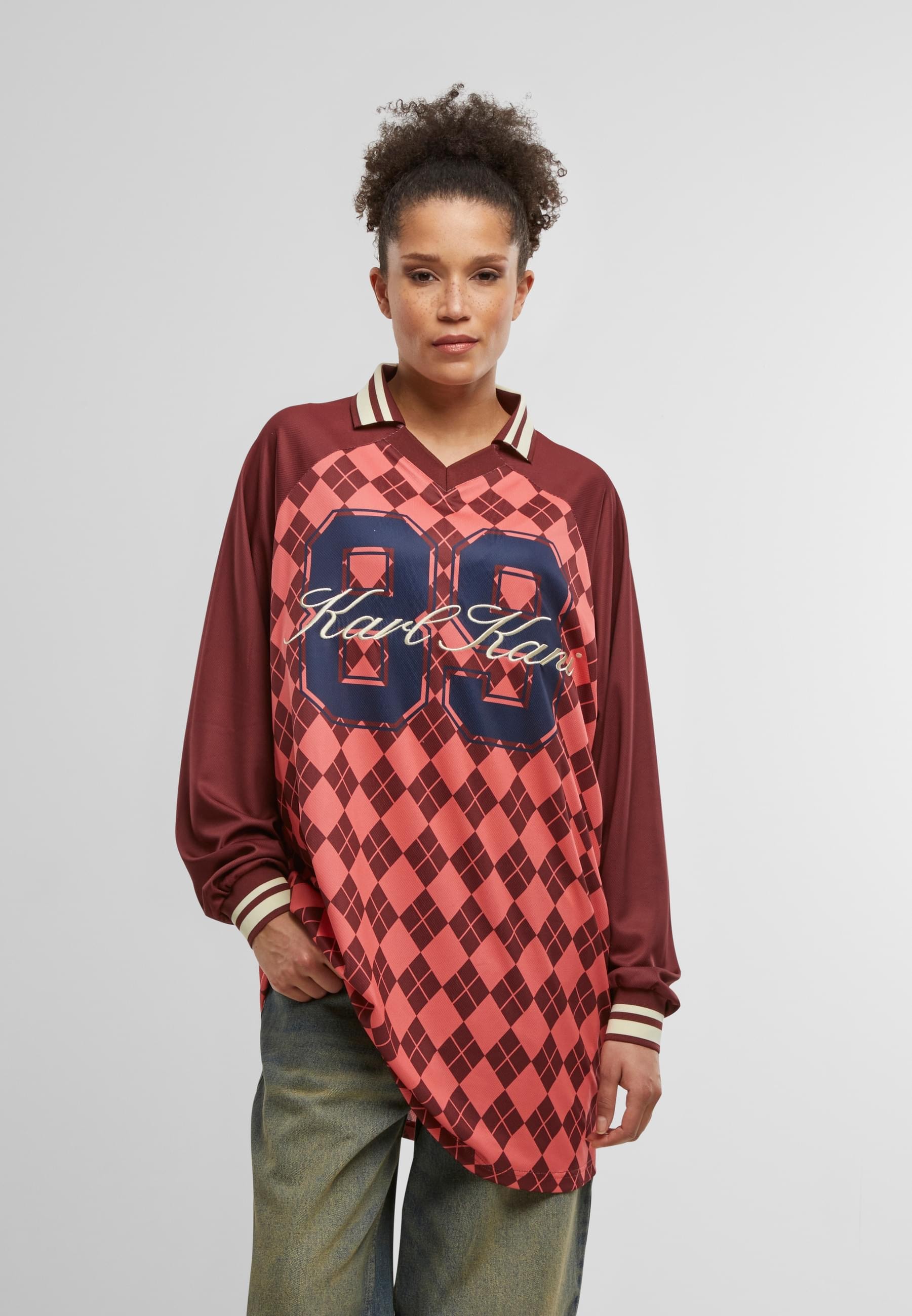 Karl Kani Shirtkleid »Karl Kani KK Script Mesh Print Jersey Dress«, (1 tlg.)