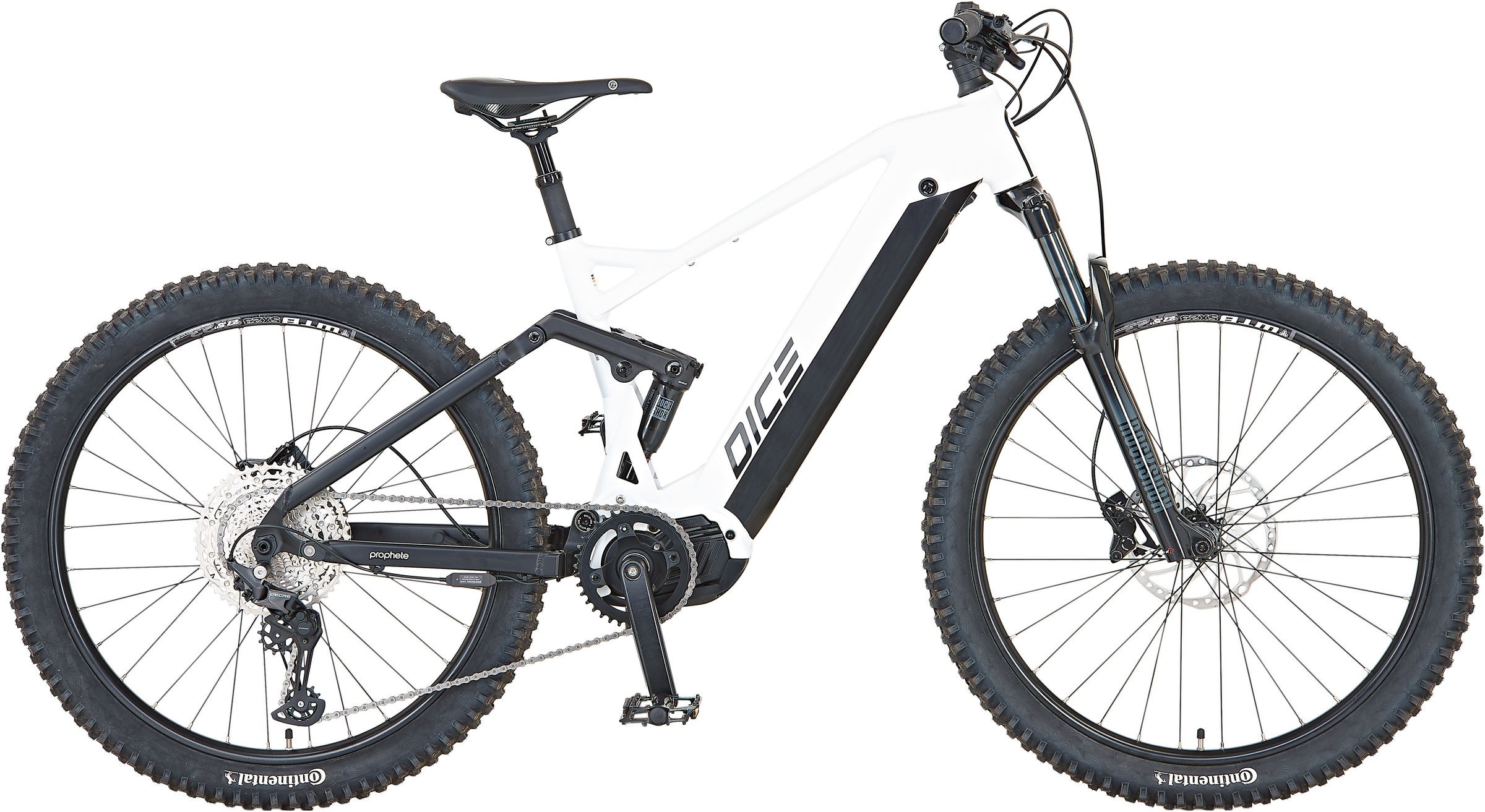 Prophete E-Bike "DICE 5.0", 12 Gang, Shimano, Mittelmotor 250 W, Pedelec, Elektrofahrrad für Damen u. Herren, MTB