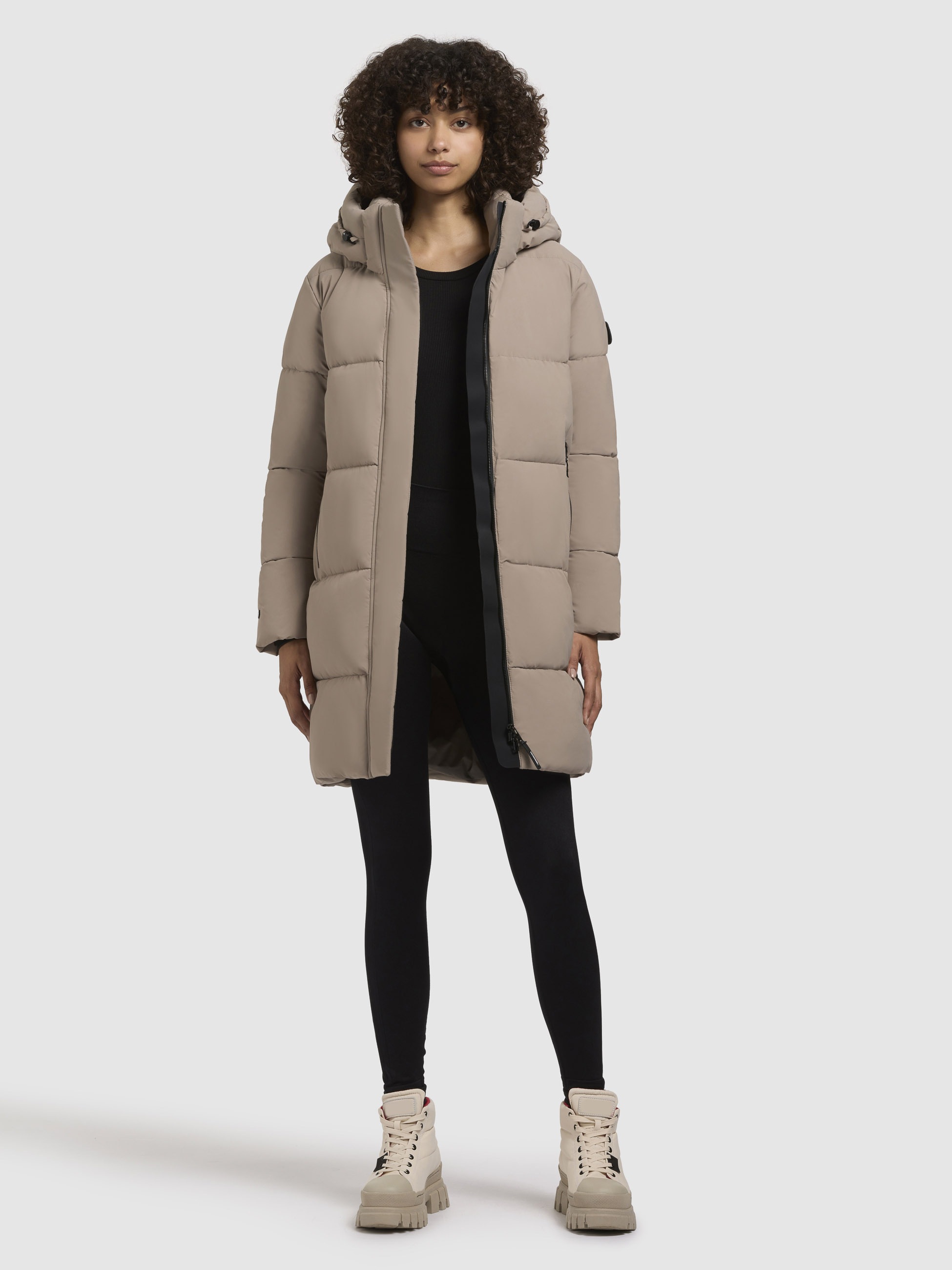 khujo Steppjacke »HAYA MATT«, mit Kapuze