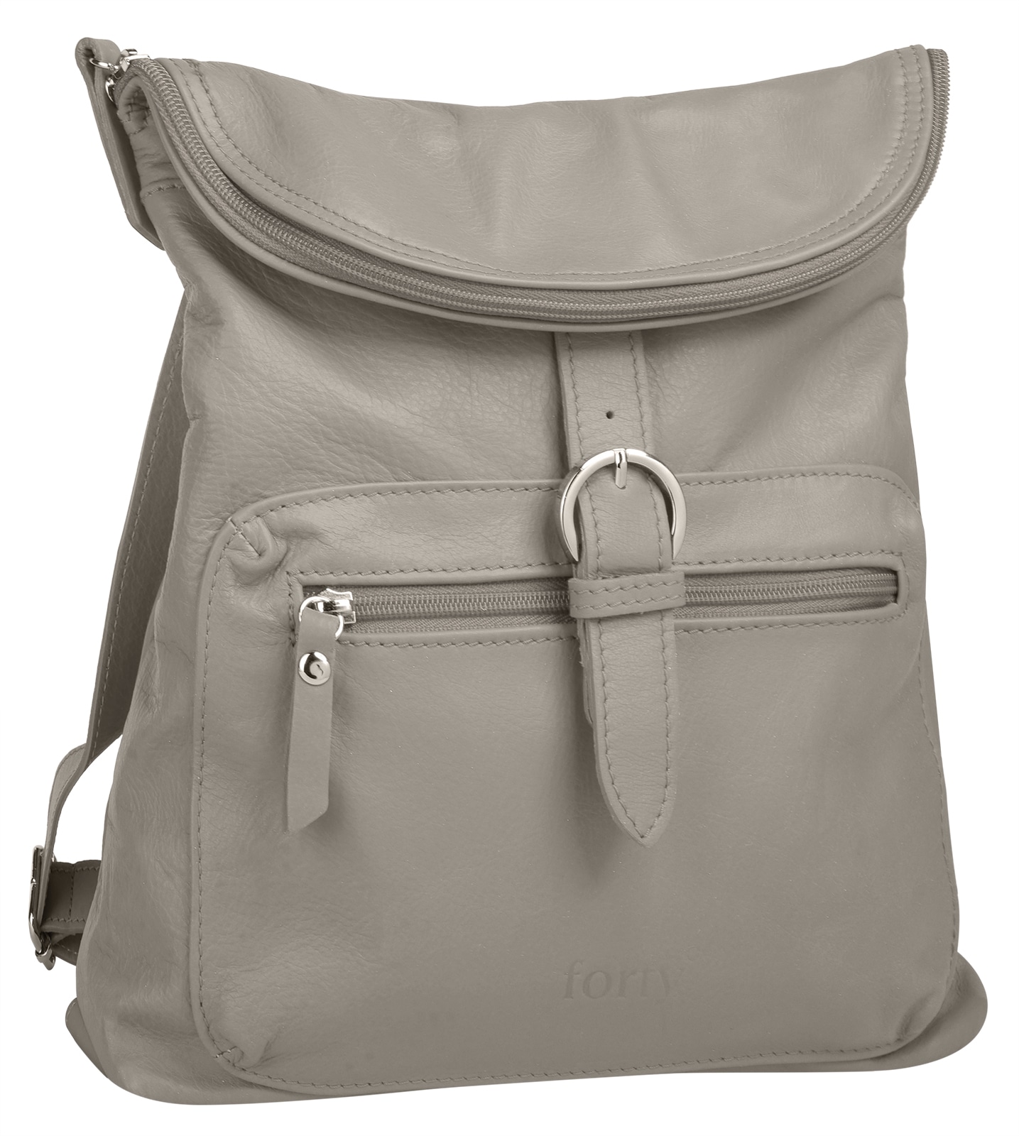 forty° Cityrucksack, echt Leder, Made in Italy