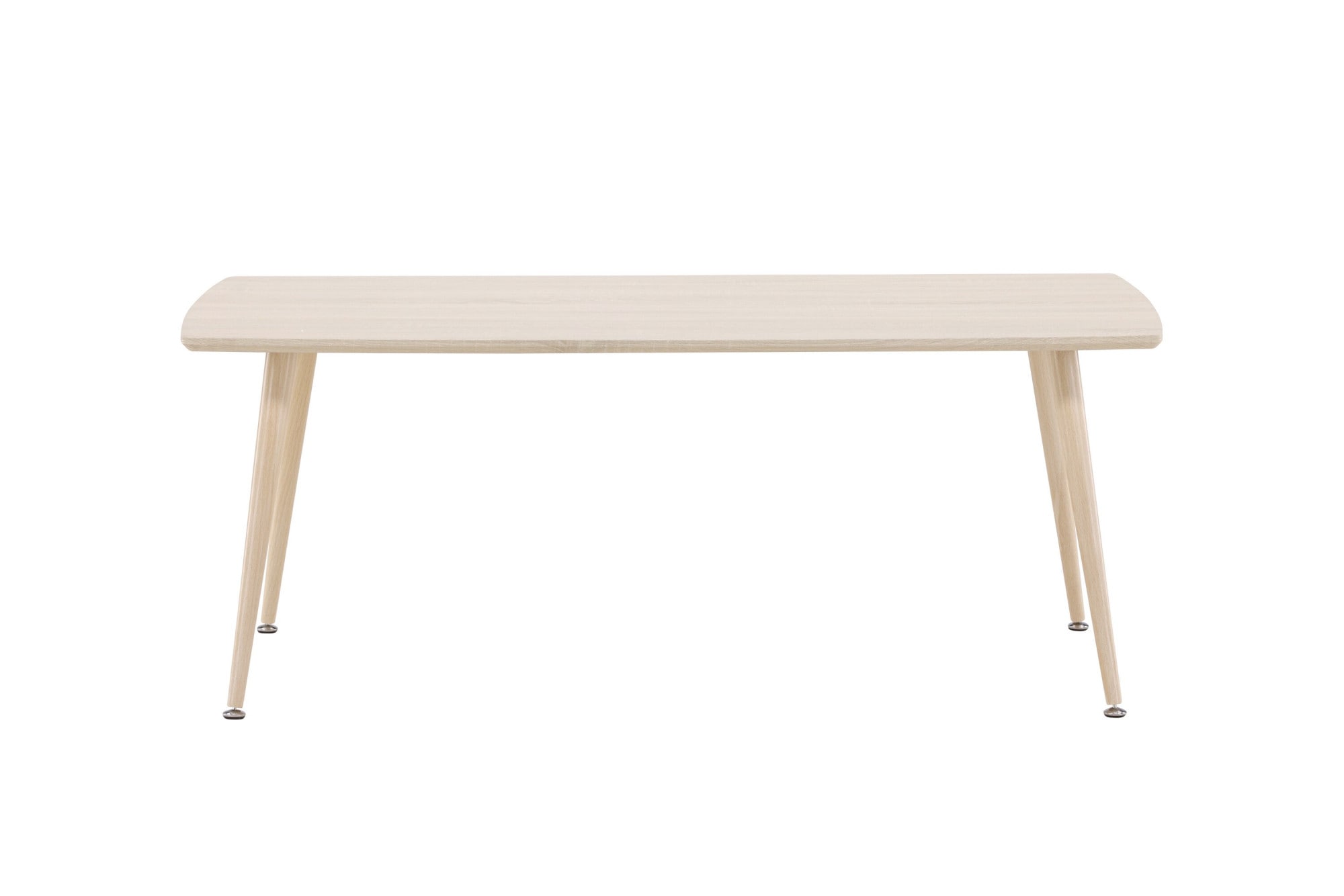 Venture Home Couchtisch »Plaza, rechteckiger Couchtisch in hellem Whitewash, 120 × 70 cm« Sofatisch, MDF, Stahlbeine, rechteckig, hell, modern
