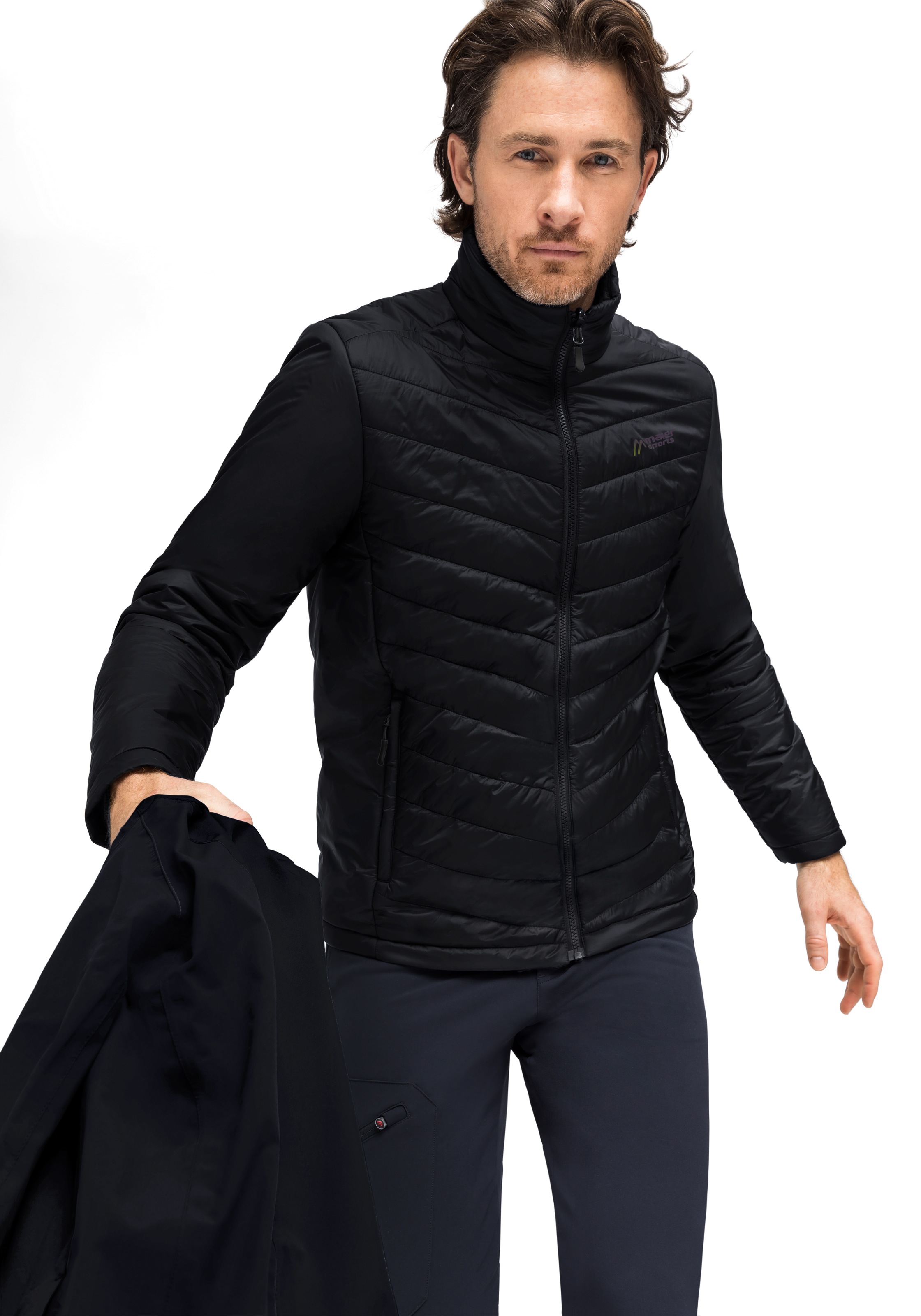 Thumbnail - Maier Sports 3-in-1-Funktionsjacke "Ribut M", funktionale Doppel-Jacke für Wanderungen und Ausflüge