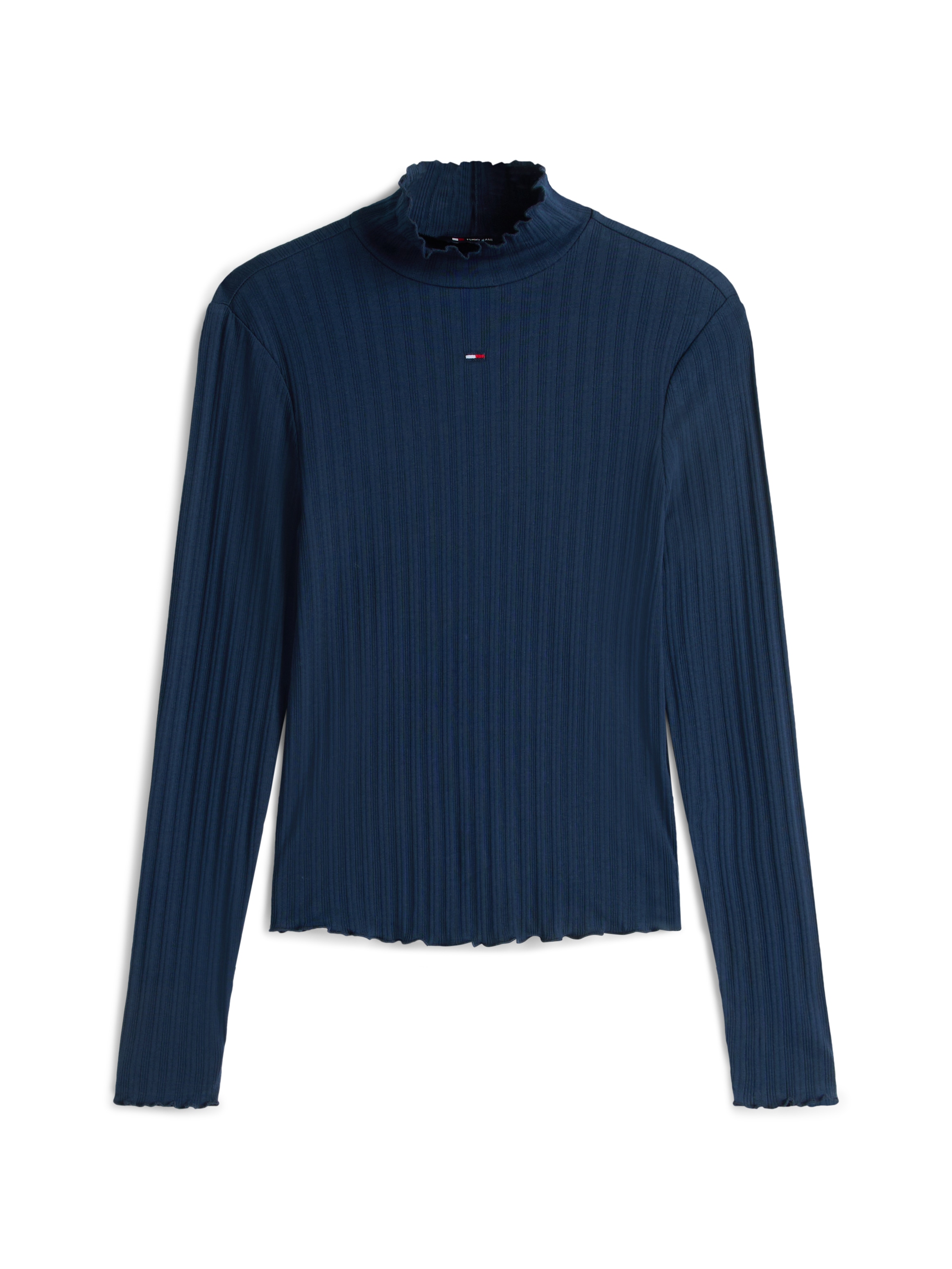 Tommy Jeans Langarmshirt »TJW SLIM RIB LETTUCE EDGE LS« Packung, 3 tlg. in gerippter Struktur