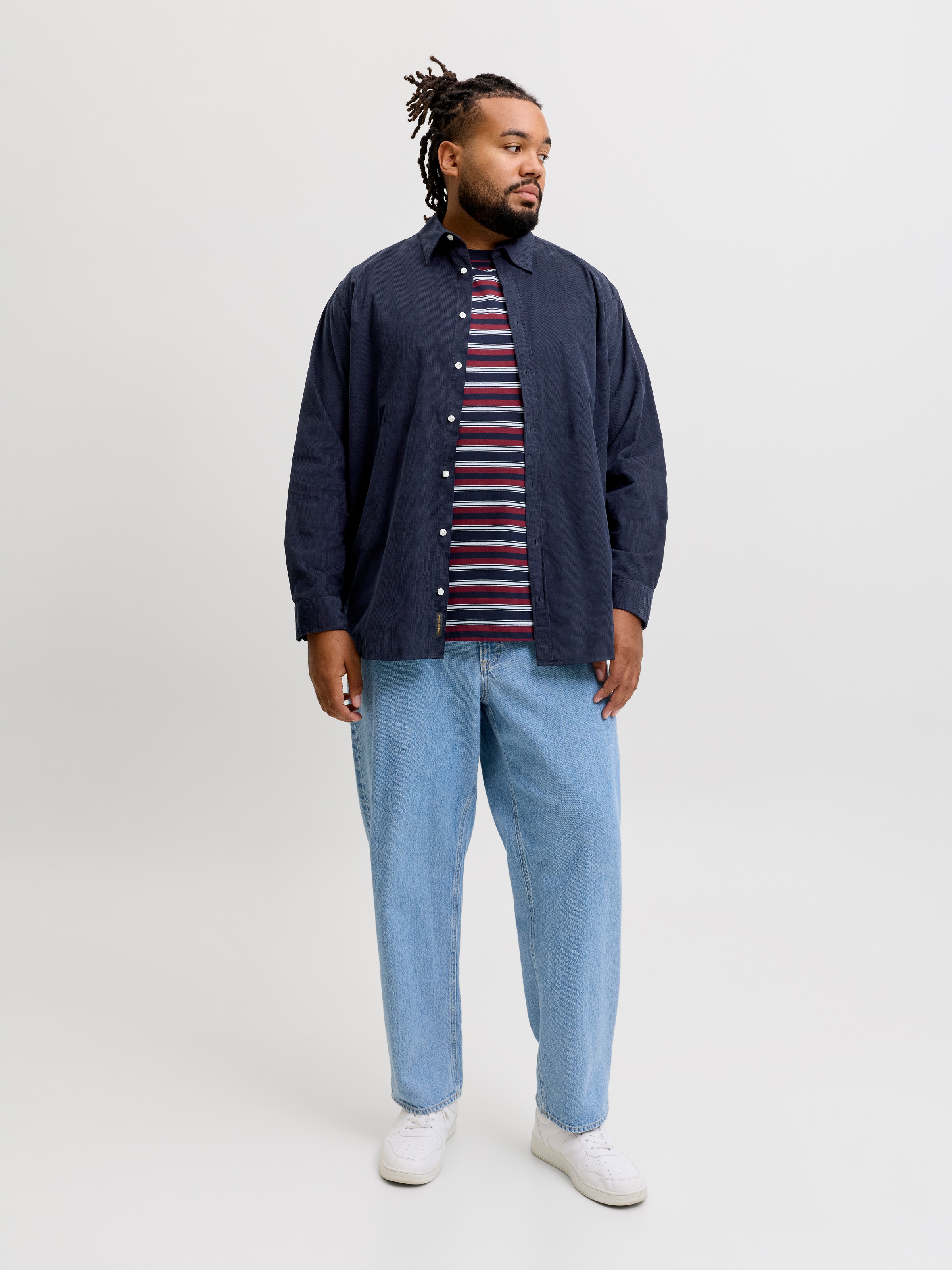 Jack & Jones PlusSize Langarmhemd »JJEFIELD CORD SHIRT LS SN PLS« Baumwolle, regular fit