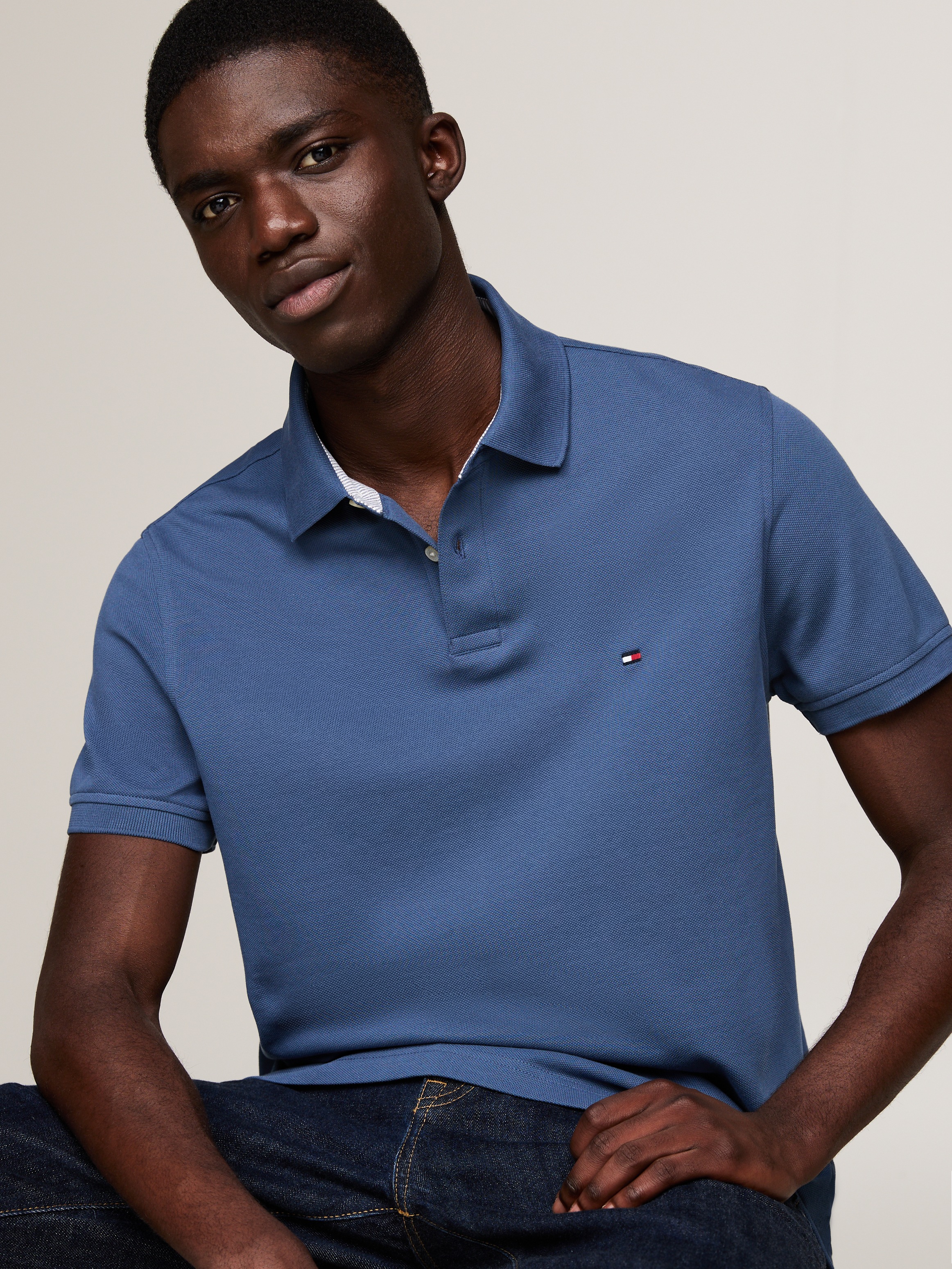 Tommy Hilfiger Poloshirt »1985 REGULAR POLO«, mit Tommy Hilfiger Kontraststreifen innen am Kragen