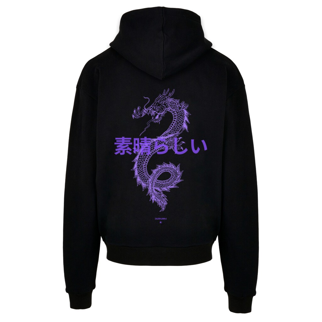 F4NT4STIC Kapuzenpullover »Drache Lila«