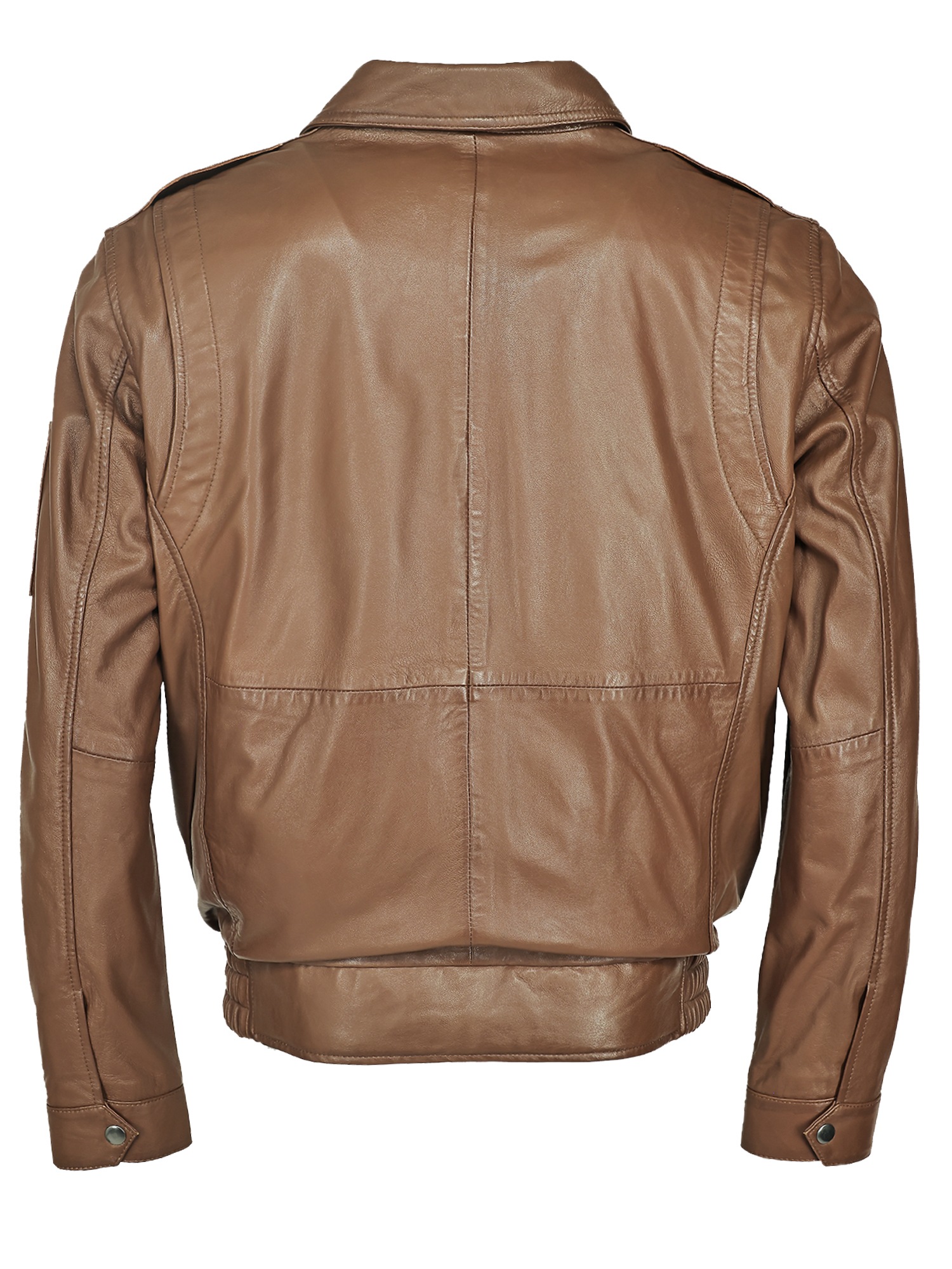Lederjacke JCC "3102229", Herren, Gr. 70, braun (schwarz braun), Oberstoff: 100% Leder; Innenfutter oben: 100% Polyester; Innenfutter unten: 100% Baumwolle; Ärmelfutter: 100% Polyester, Jacken 2