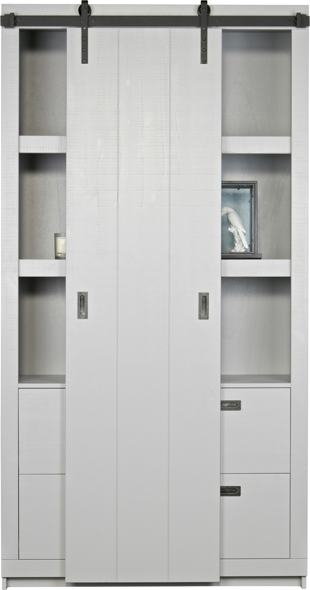 vtwonen Vitrine »Slide, mit Schiebetür«, mit 4 Schubkästen, H 230 cm x B 120 cm