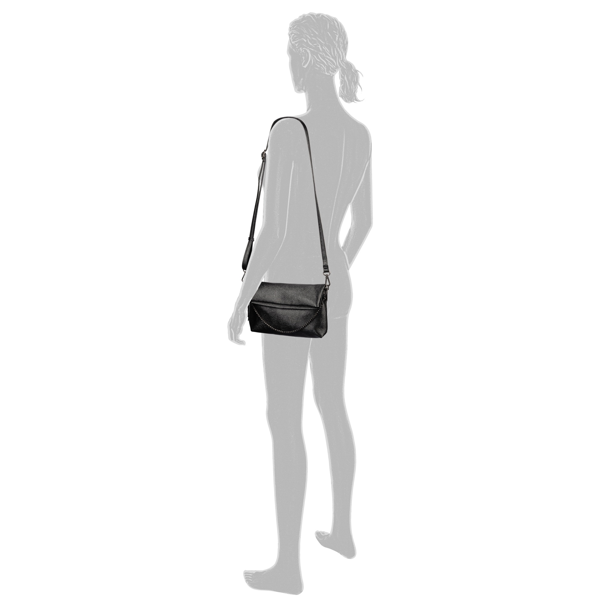 Gabor Umhängetasche »Hava« Damen Abendtasche mit Kette als Umhängeriemen