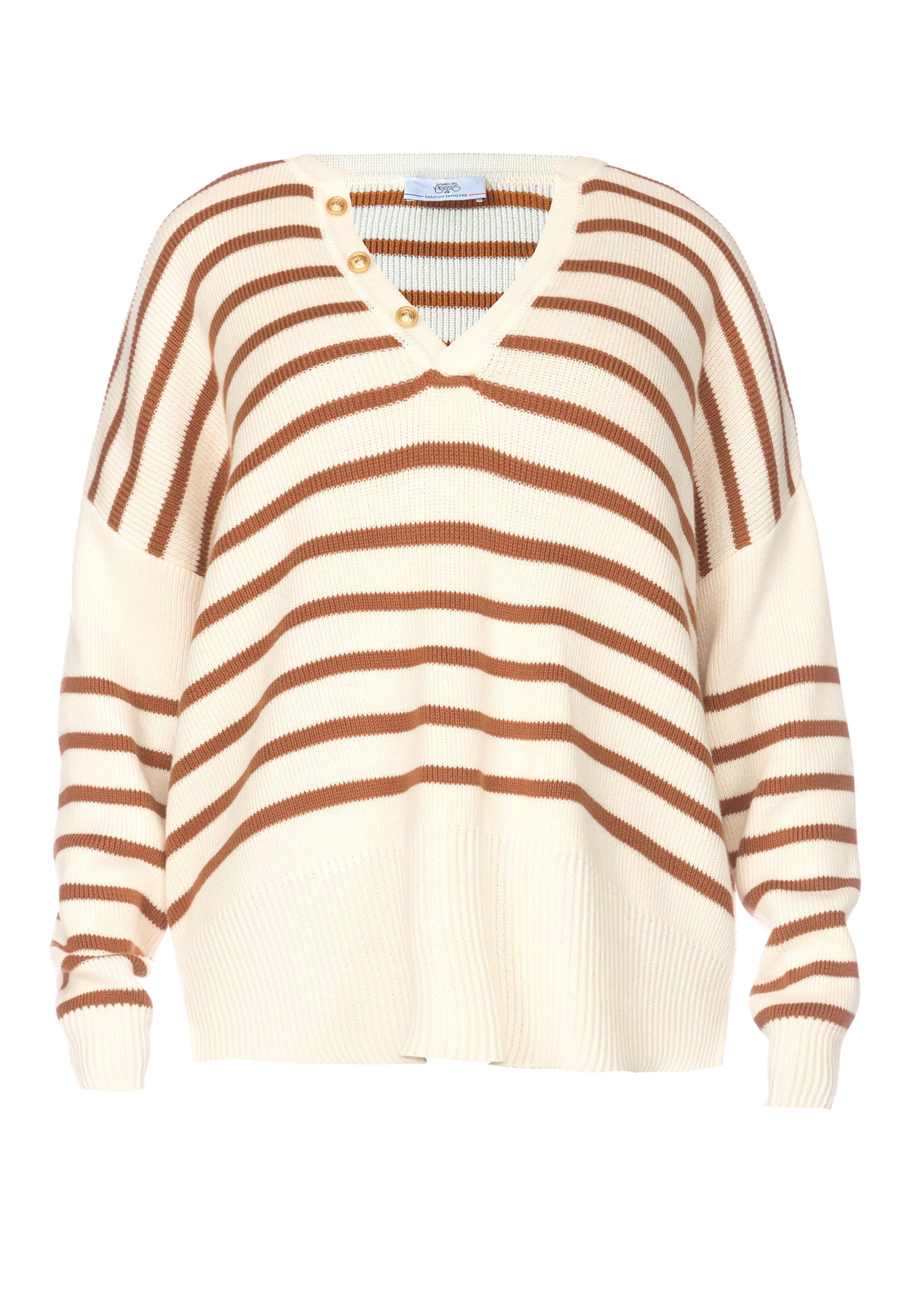 Le Temps Des Cerises Strickpullover »LOBELIE«, im gestreiften Design