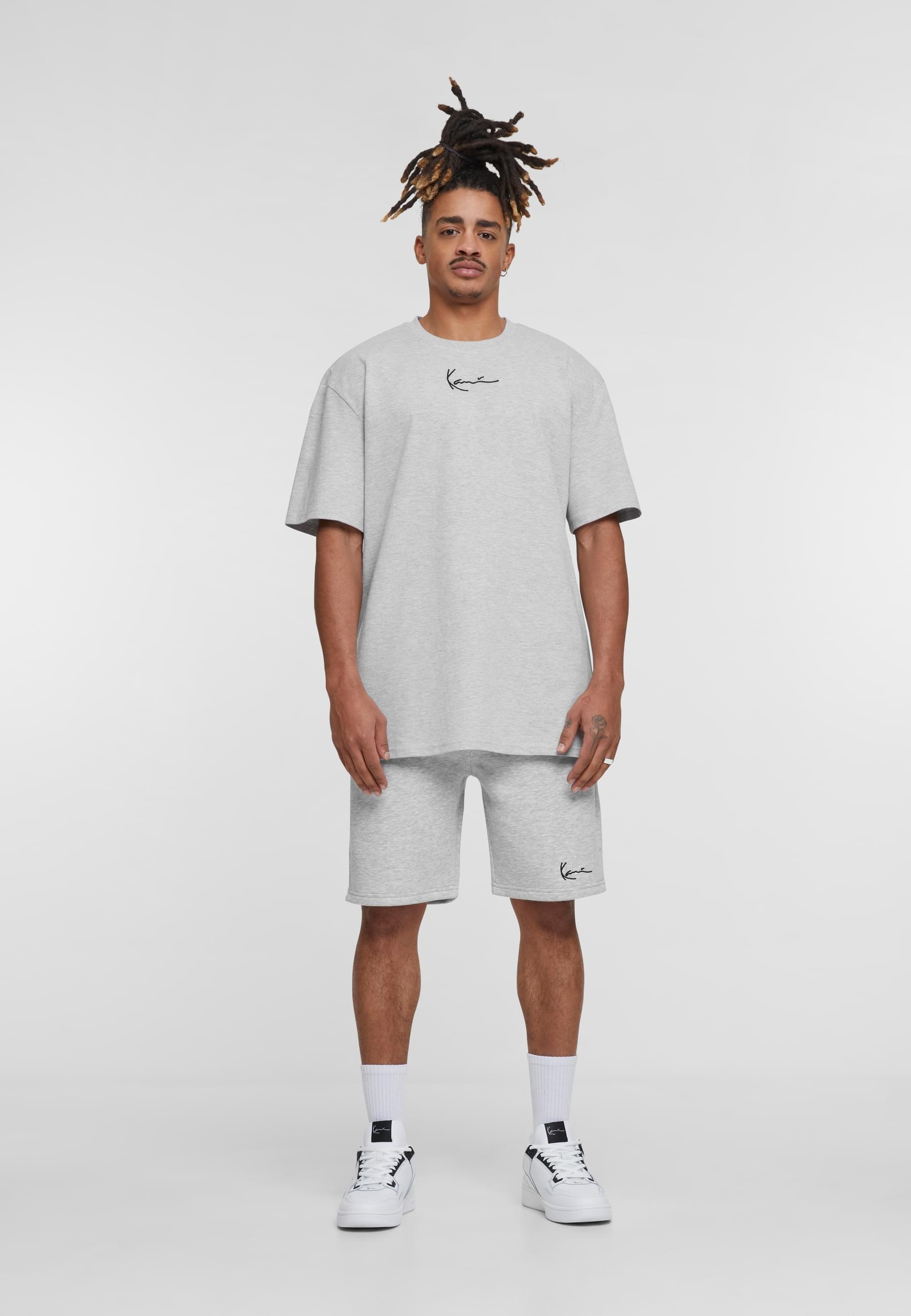 Karl Kani Stoffhose »Karl Kani Herren KKMQ22003GRY SIGNATURE SHORTS GRY«, (1 tlg.)