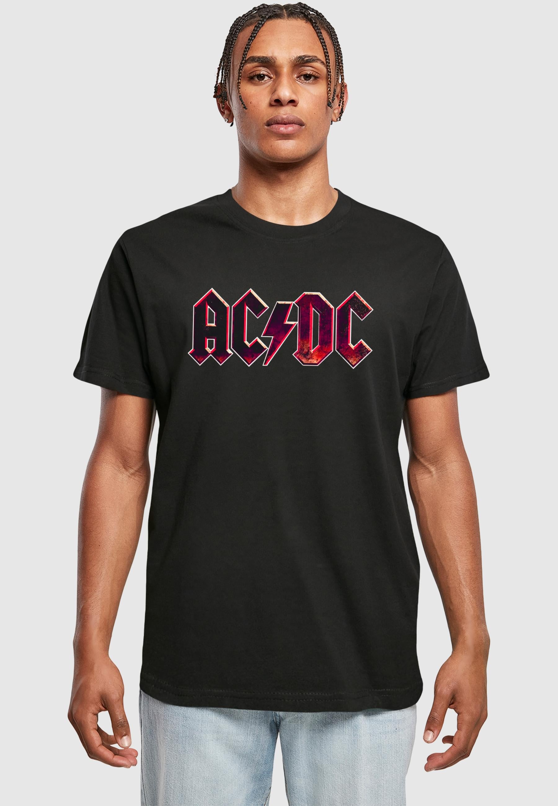 Merchcode T-Shirt »Merchcode Herren ACDC - Distressed Logo T-Shirt«, (1 tlg.)