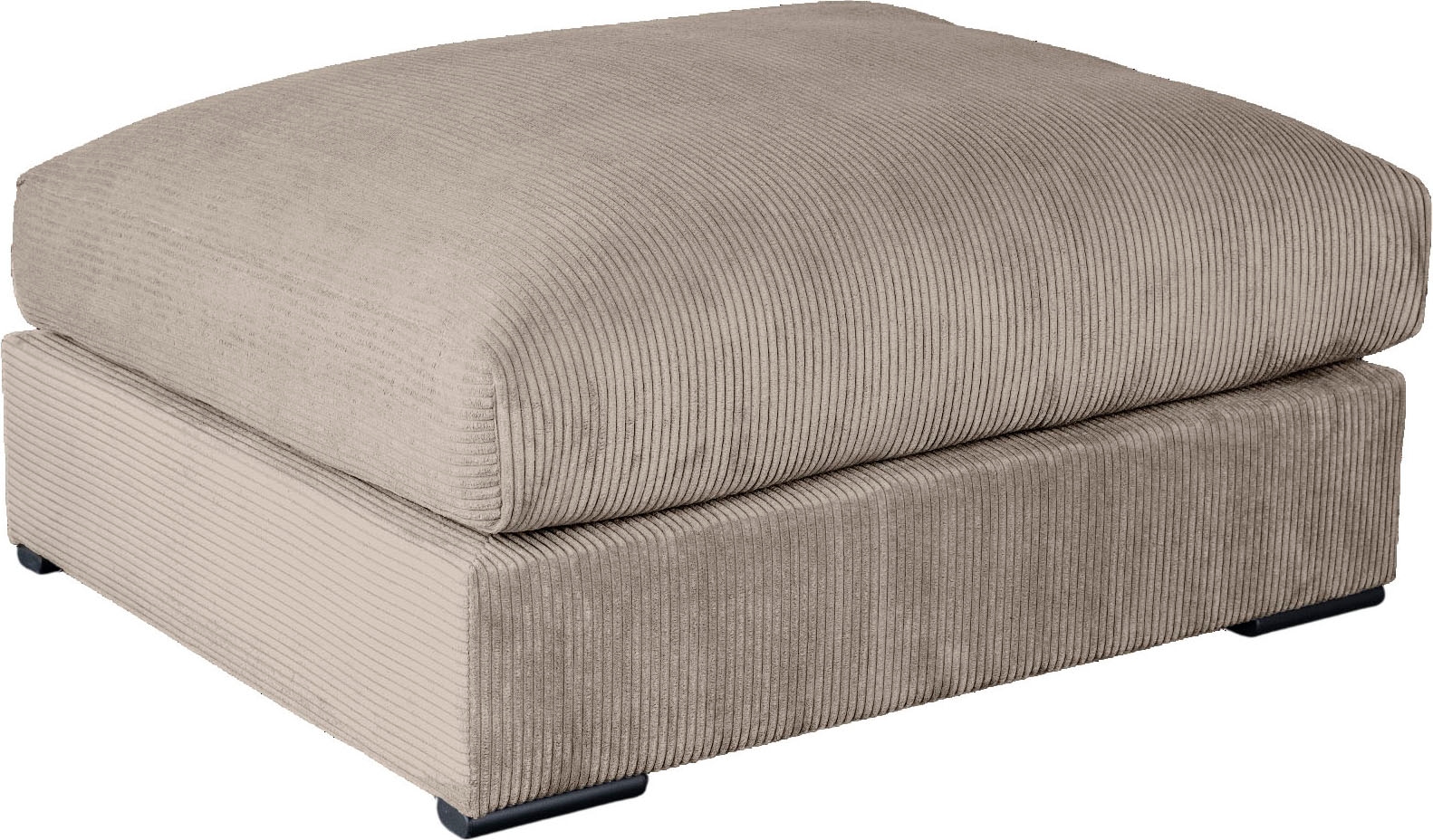 Home affaire Polsterhocker "Casa XXL, B: 125 cm" Mega-Hocker, in Cord oder Chenille-Struktur, Federkern
