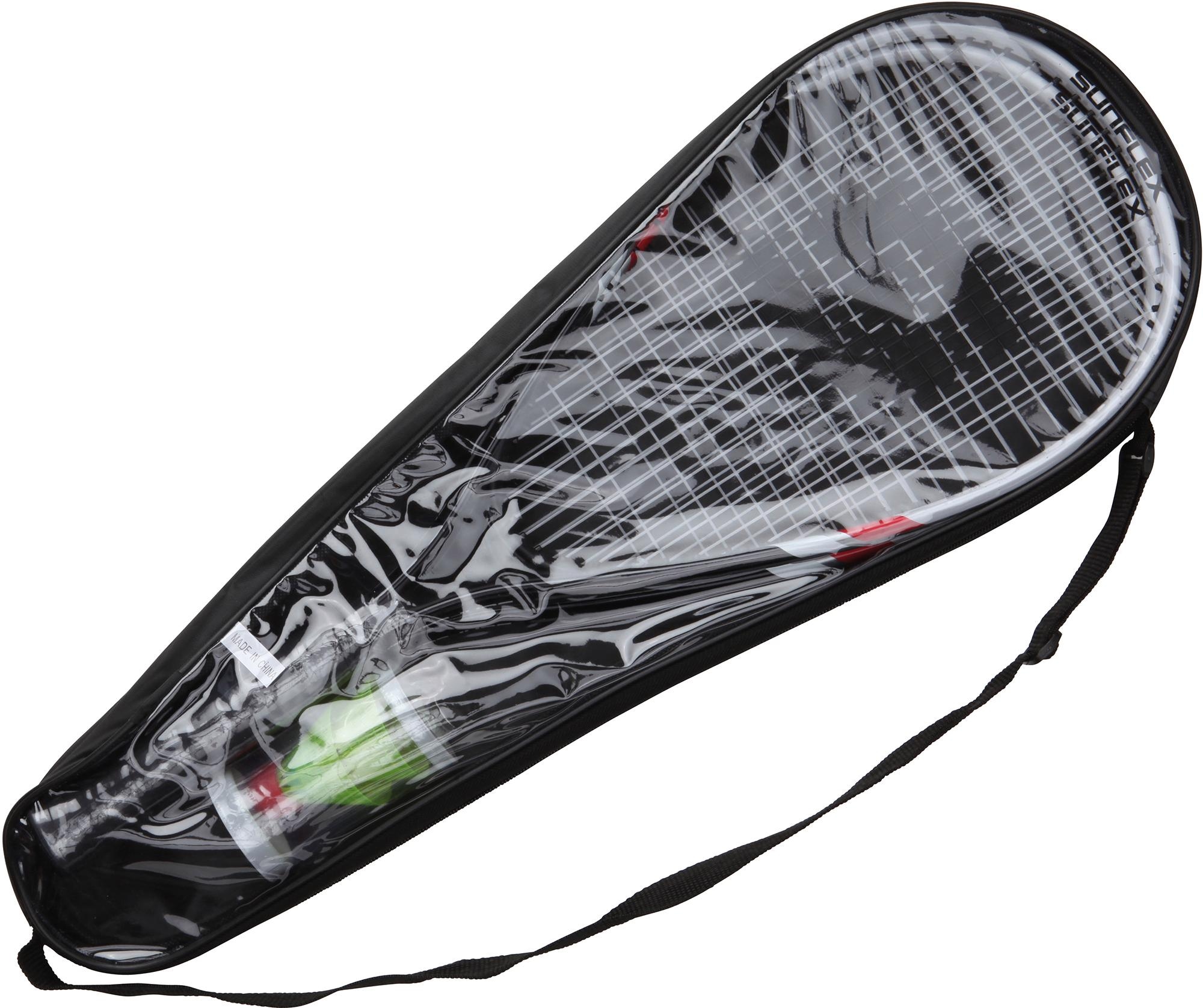 Sunflex Speed-Badmintonschläger »Speed Badminton Sonic«, (Set, 5 tlg., mit  Bällen-mit Schlägerhülle-mit Tasche) | BAUR