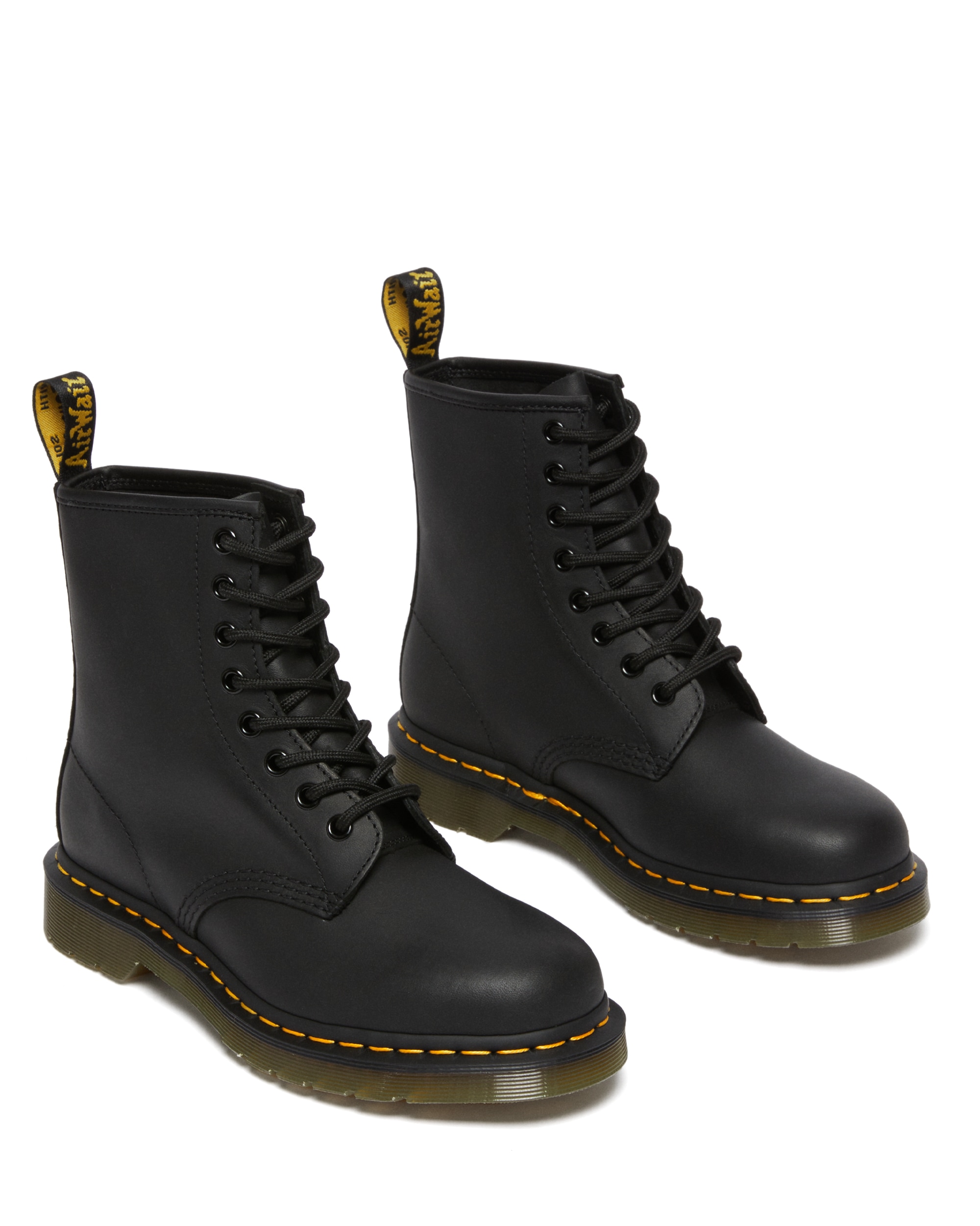 DR. MARTENS Schnürboots "1460" Blockabsatz, Schnürstiefelette mit typischer Rahmennaht