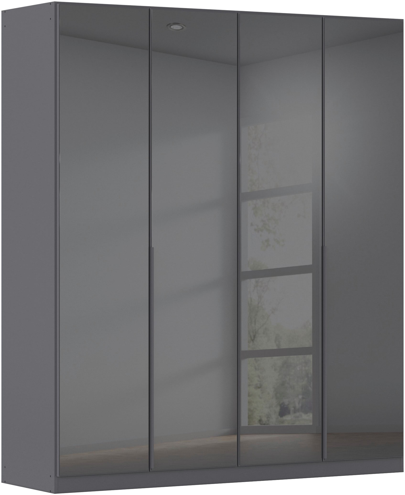 OTTO home Drehtürenschrank "Kleiderschrank Kleiderschränke Schrank Garderobe AGORDO mit Glasfront" in zwei Griff-Farben, Breiten 91-405 cm, durchdachte Innenausstattung, in 8 Breiten und 2 Höhen MADE IN GERMANY