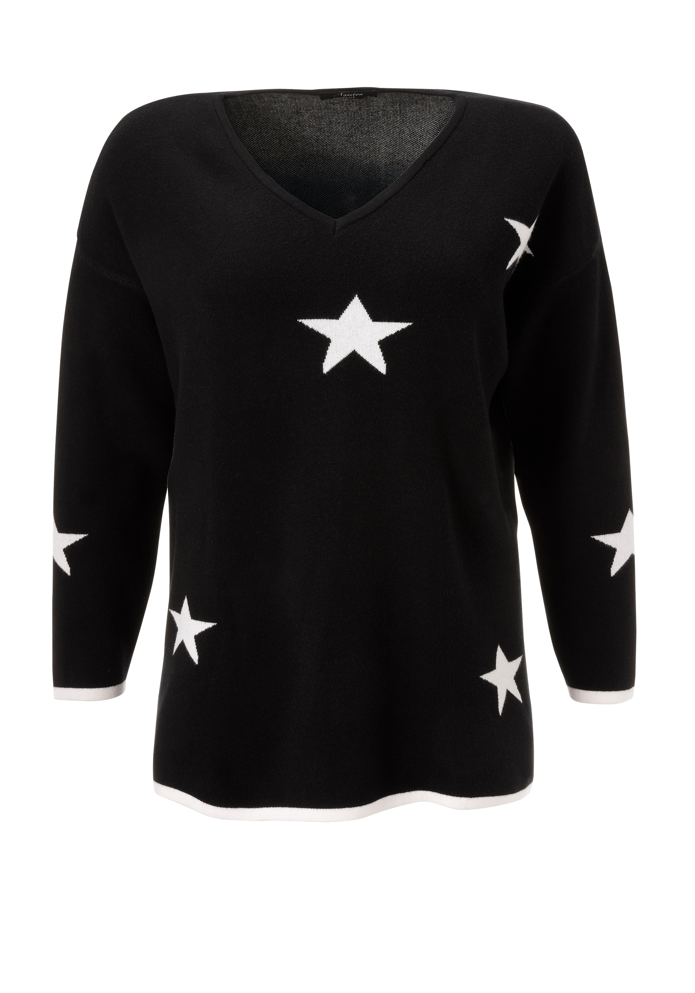 Aniston PLUS Strickpullover, Vokuhila - hinten etwas länger geschnitten - NEUE KOLLEKTION