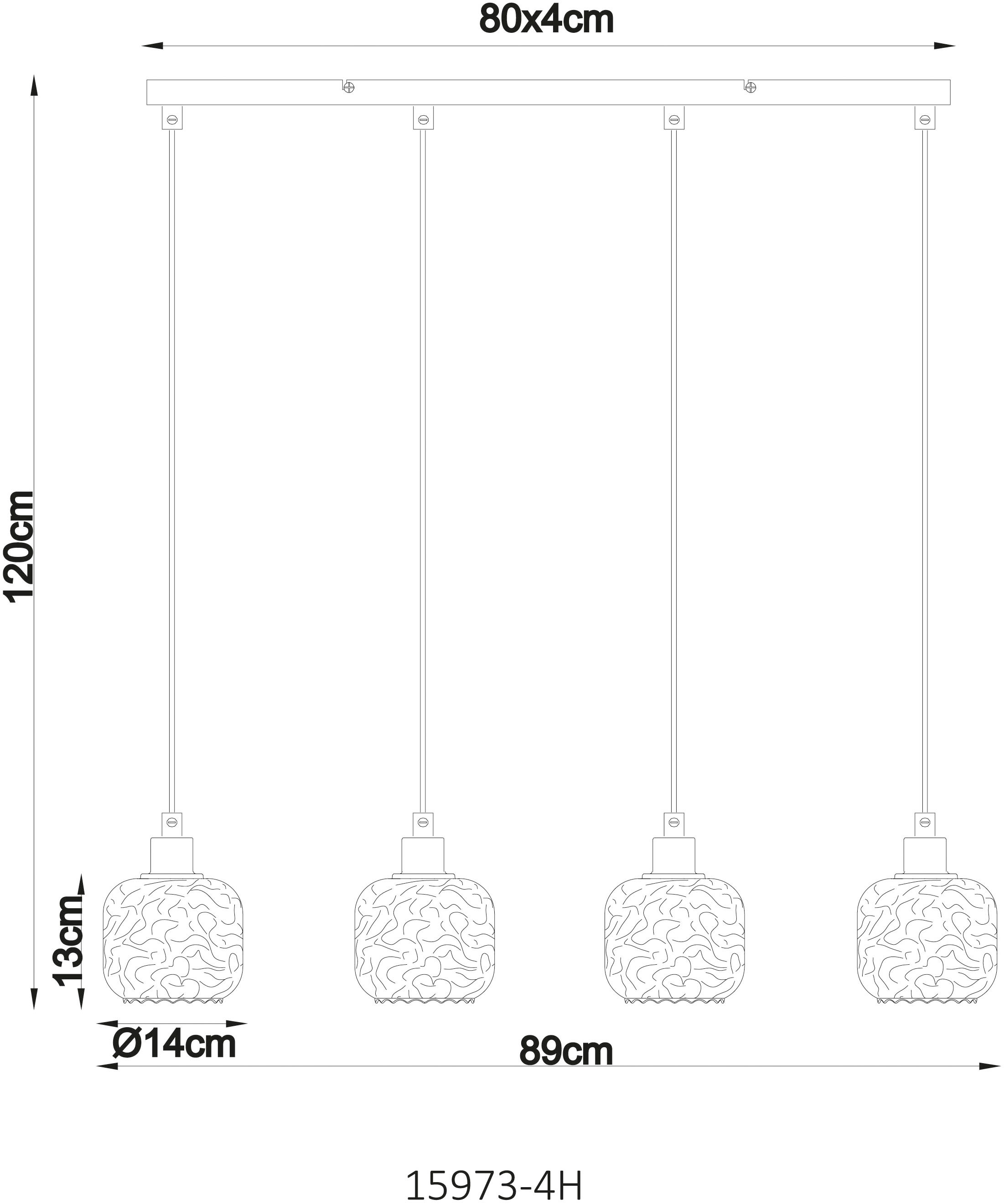 GLOBO LIGHTING Hängeleuchte »ANTONIO« E27 1 Stk. Hängeleuchte für Esszimmer beige Rauchglas