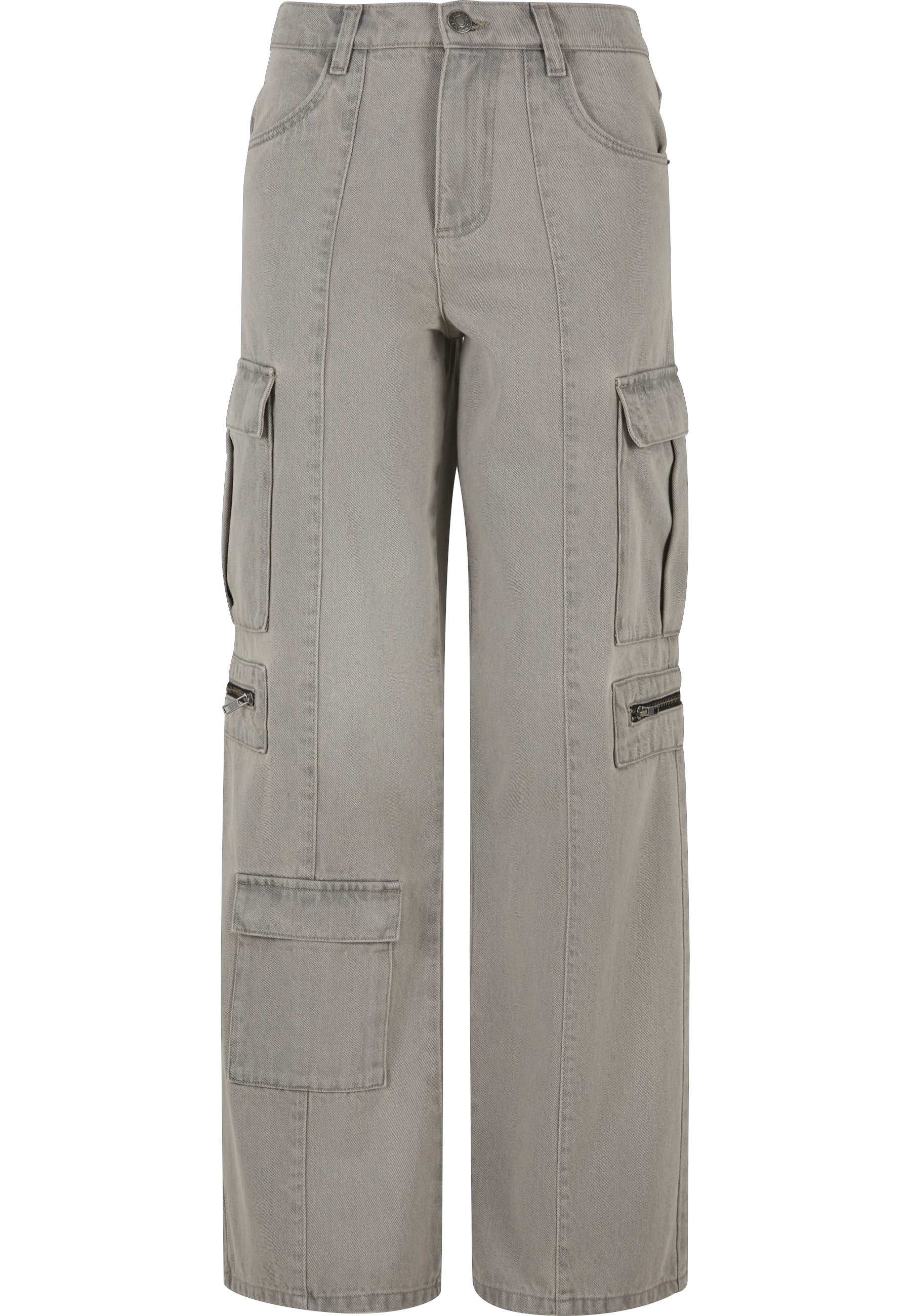 URBAN CLASSICS Cargohose "Urban Classics Ladies Loose Utility Denim Pants" günstig online kaufen