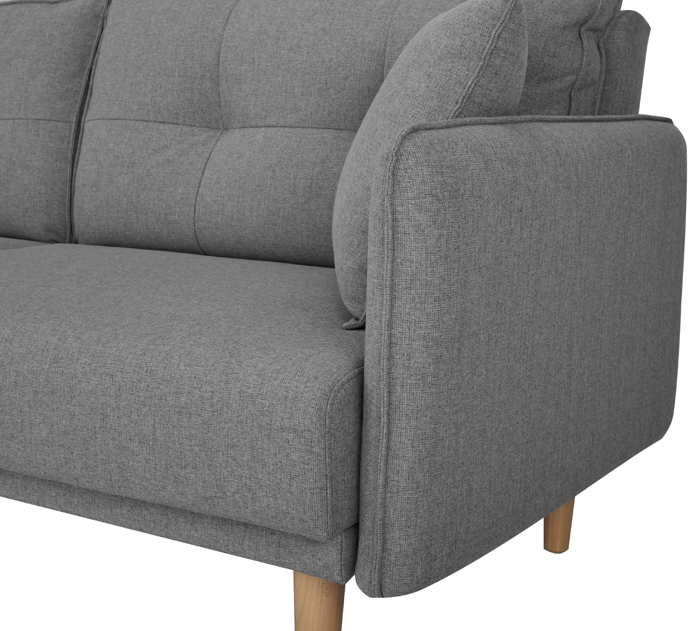 Home affaire Schlafsofa »SORENITY, 196 cm, 3-Sitzer, verstellbare Rückenlehne« verstellbarer Rückenlehne, Klappmechanismus, Webstoff