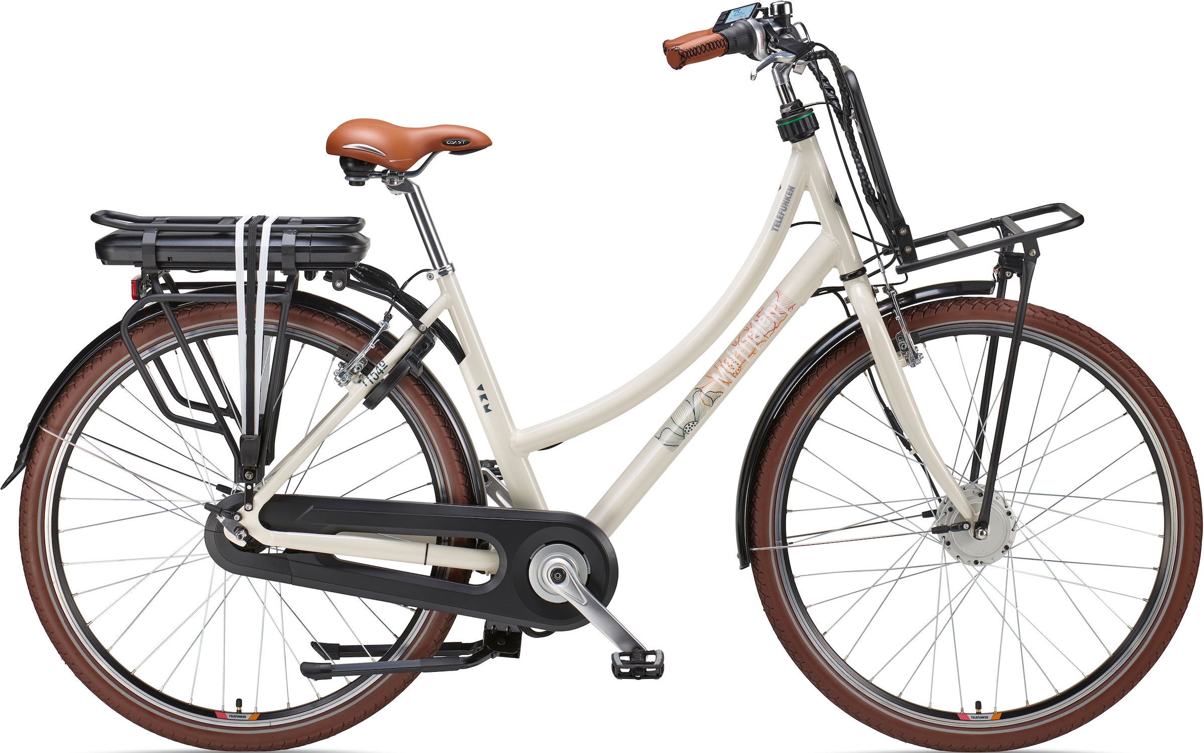 Telefunken E-Bike "Multitalent RT540", 7 Gang, Shimano, Nexus, Frontmotor 250 W, Pedelec, Elektrofahrrad für Damen u. He