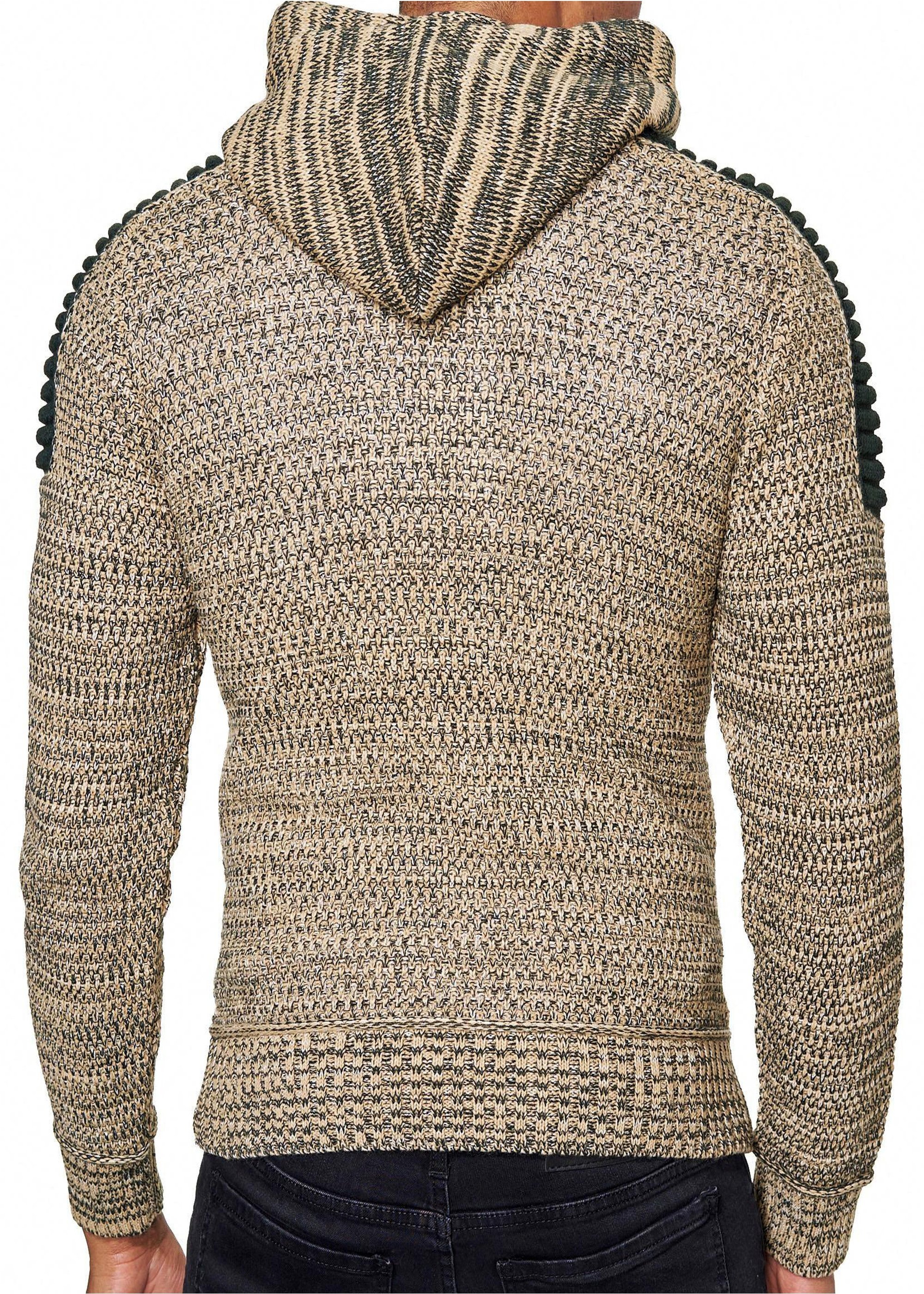 Rusty Neal Strick Kapuzensweatshirt Braun L 3