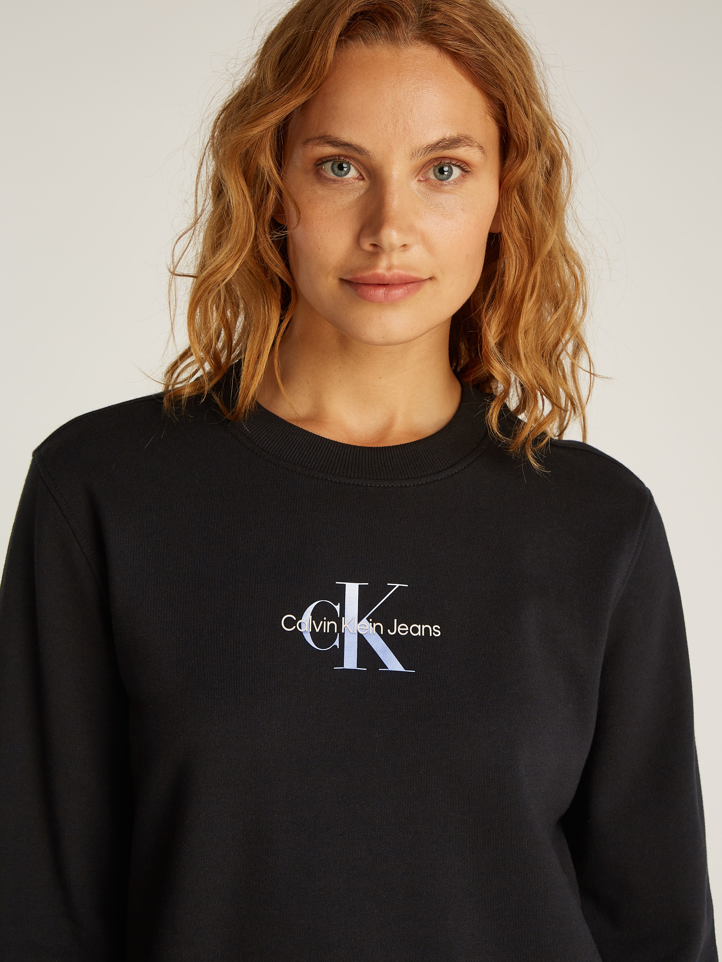 Calvin Klein Jeans Sweatshirt "GRADIENT MONOLOGO CREWNECK", mit Logo günstig online kaufen