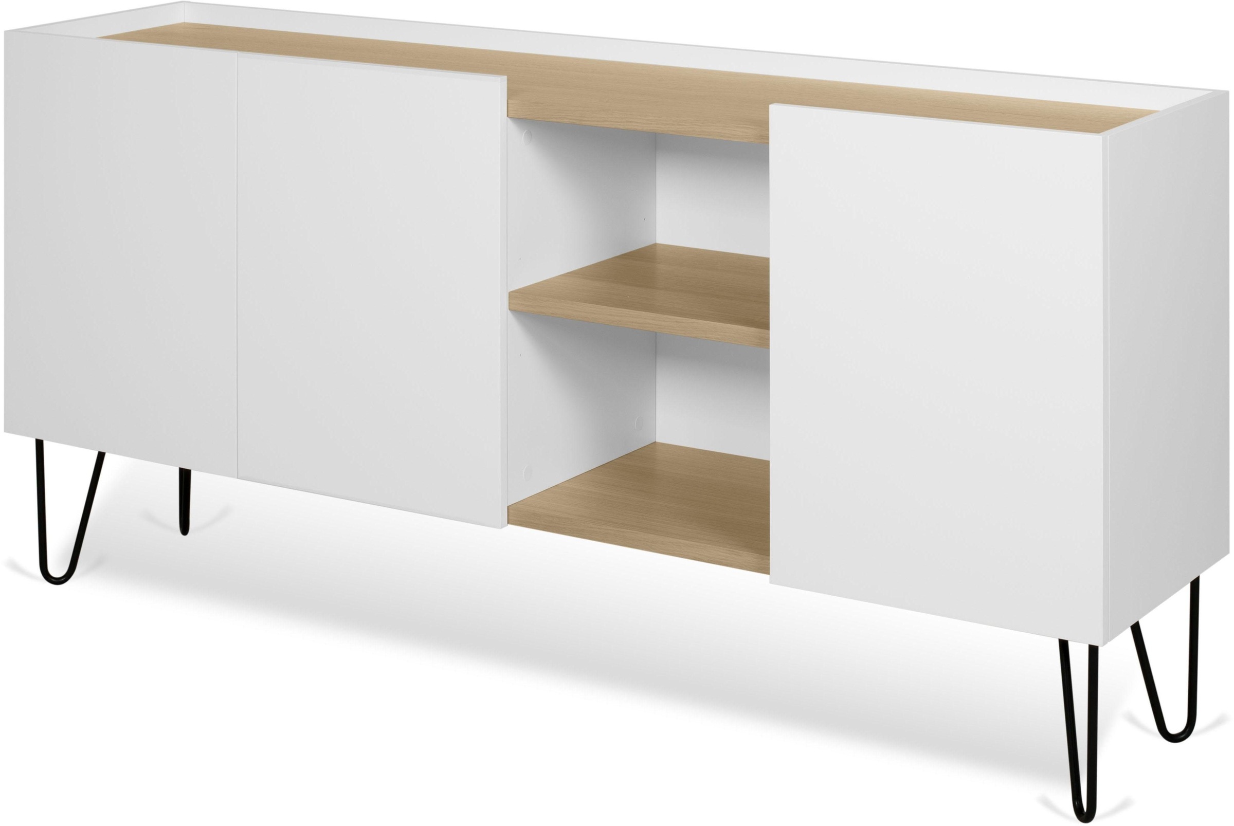 TemaHome Sideboard »Nina«, Kommode, schwarz lackiertes Metallgestell; Breite 180 cm