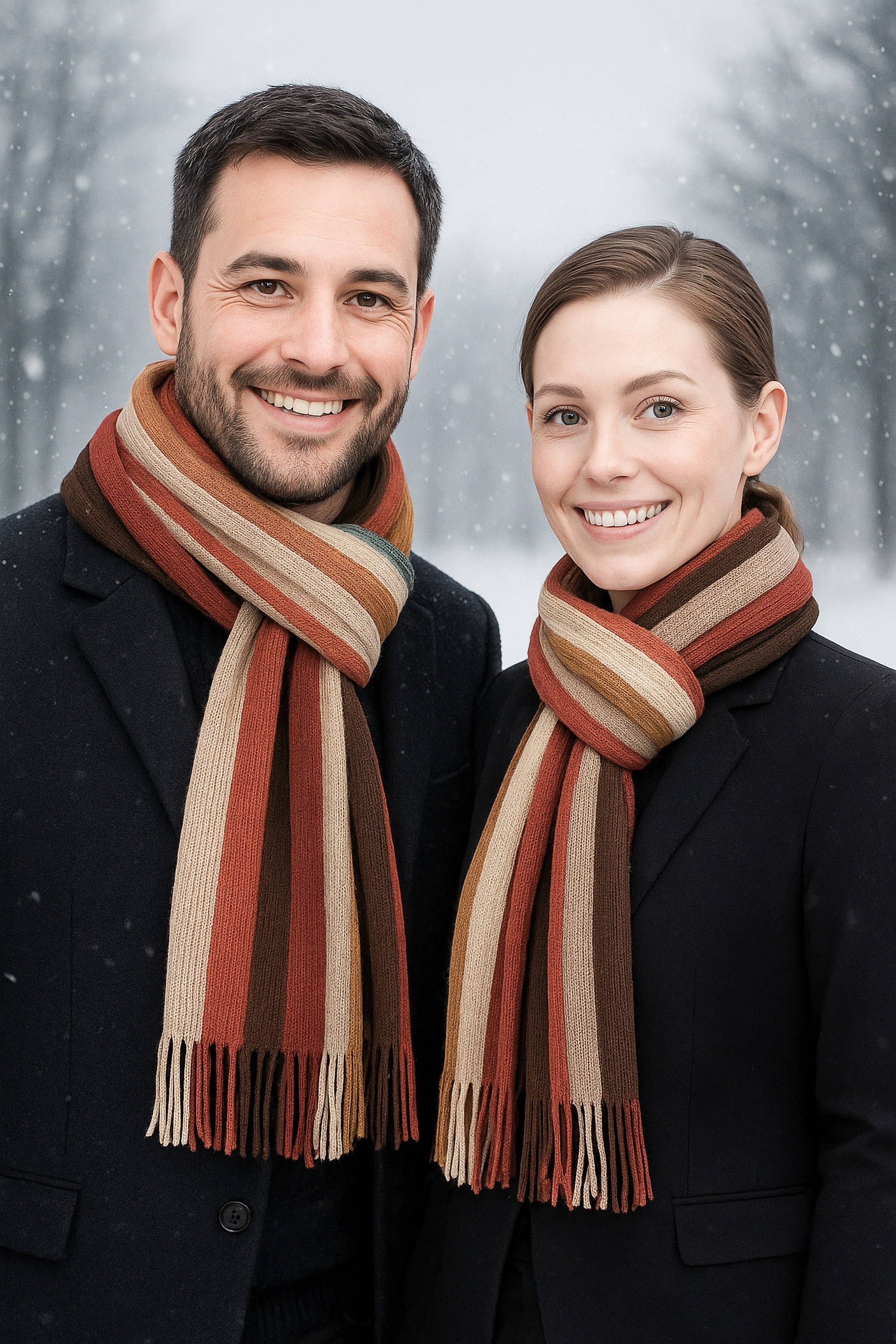 COLLEZIONE ALESSANDRO Wollschal »Farbstreifen«, in modischen Farben, Made in Italy