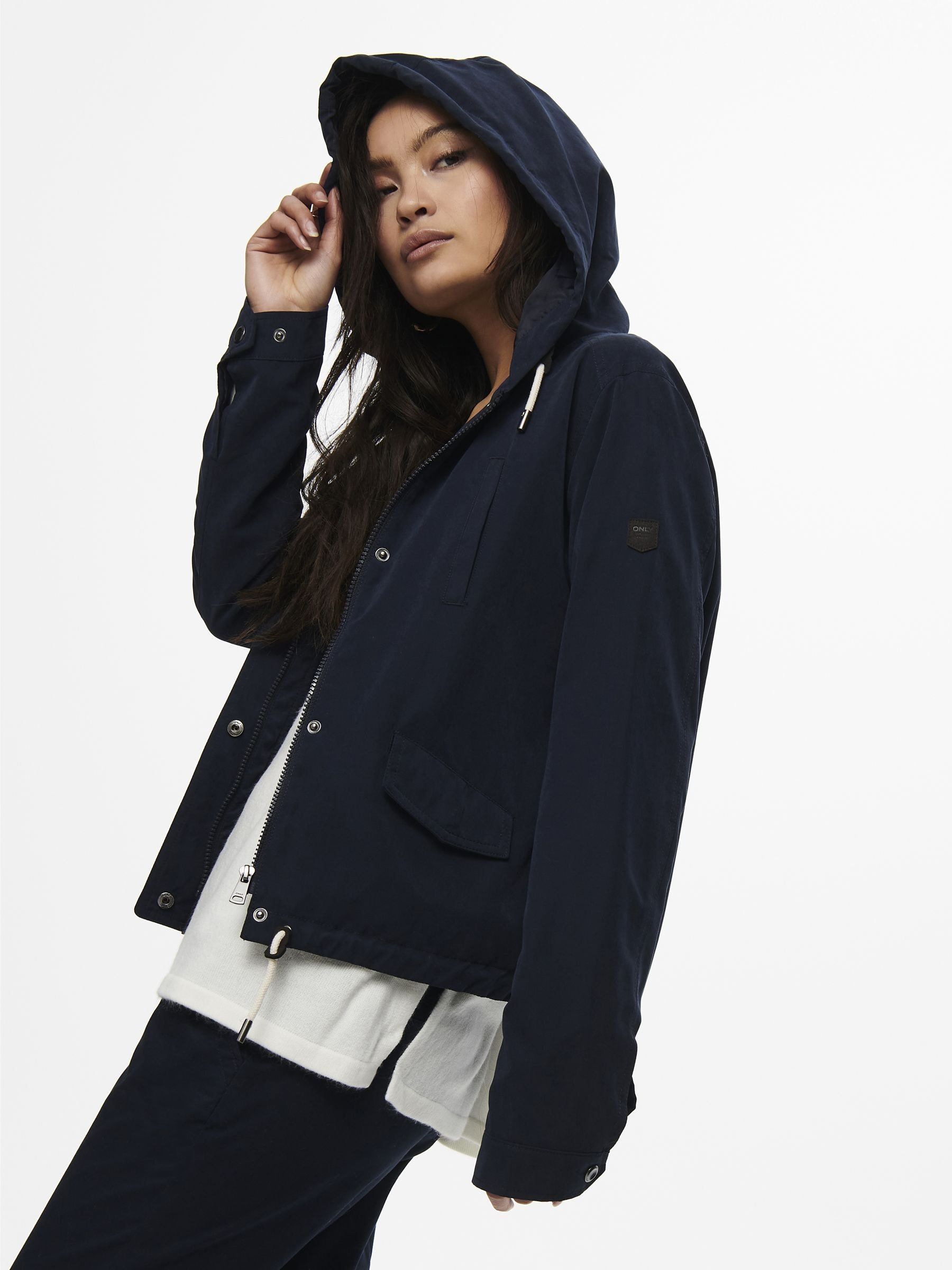 ONLY Parka »ONLSKYLAR HOOD SPRING JACKET CC OTW«, mit Kapuze