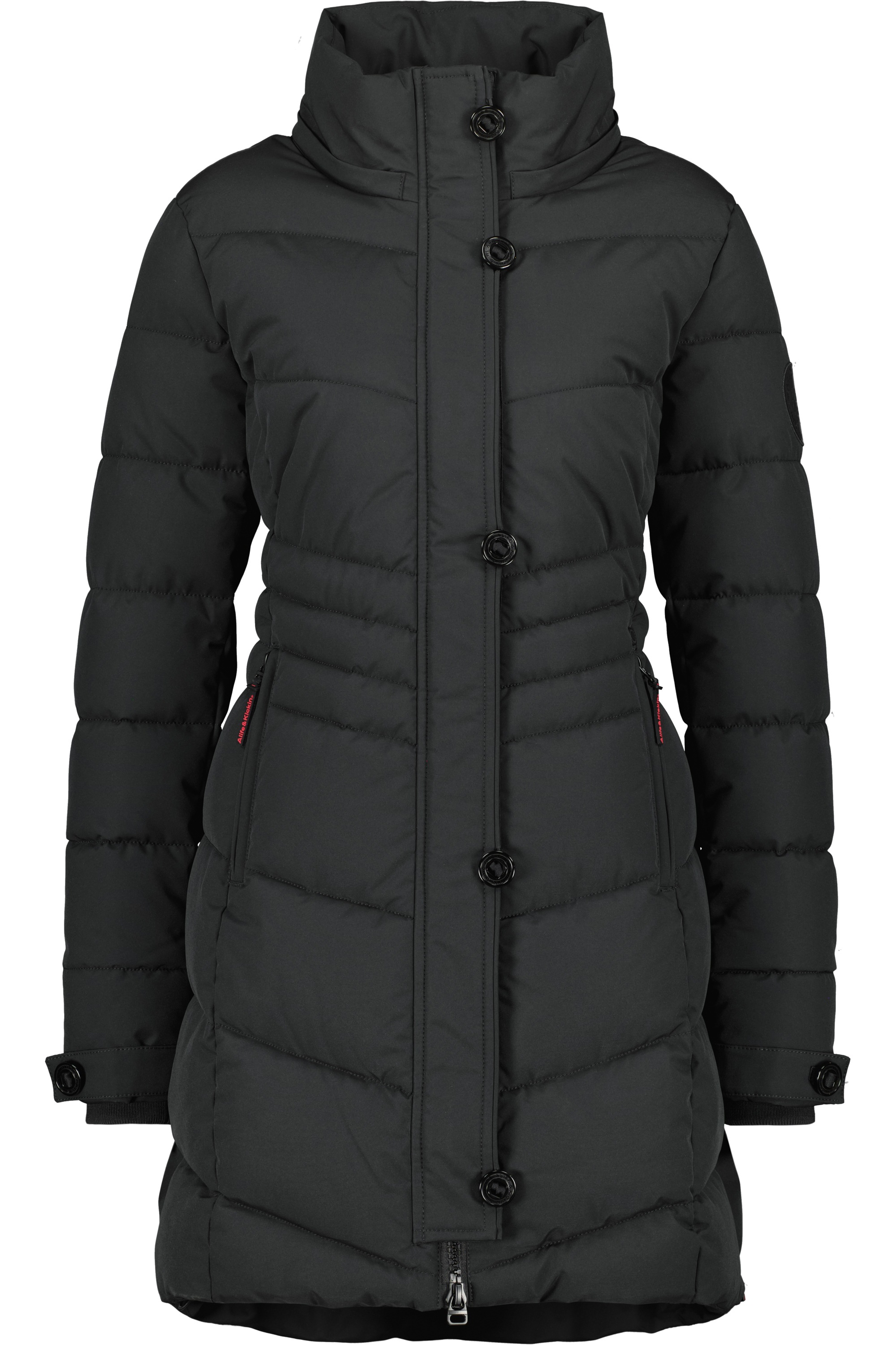 Alife & Kickin Winterjacke »Damen AmaliaAK A«, mit Kapuze, Lange gefütterte Damenwinterjacke mit abnehmbarer Kunstfellkapuze