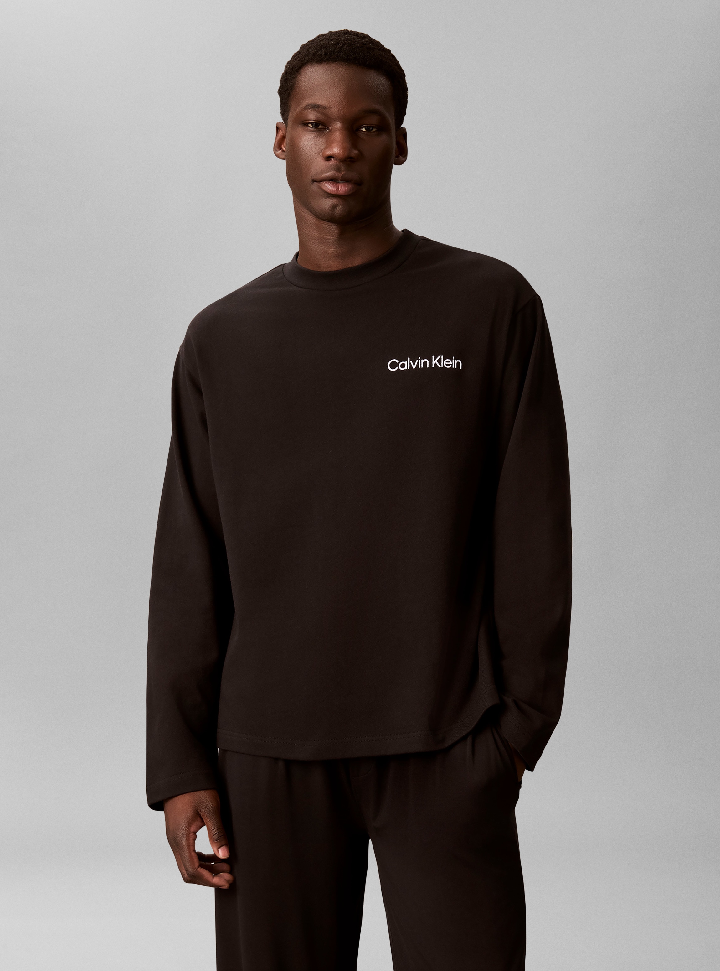 Calvin Klein Underwear Pyjamaoberteil Schlafshirt, Regular Fit, reine Baumwolle