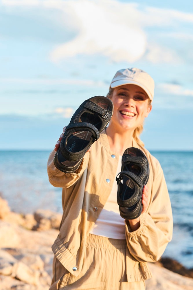 Thumbnail - Rieker Trekkingsandale "vegan" Klettschuh, Outdoorsandale, Sommerschuh mit Rieker Air Dämpfung