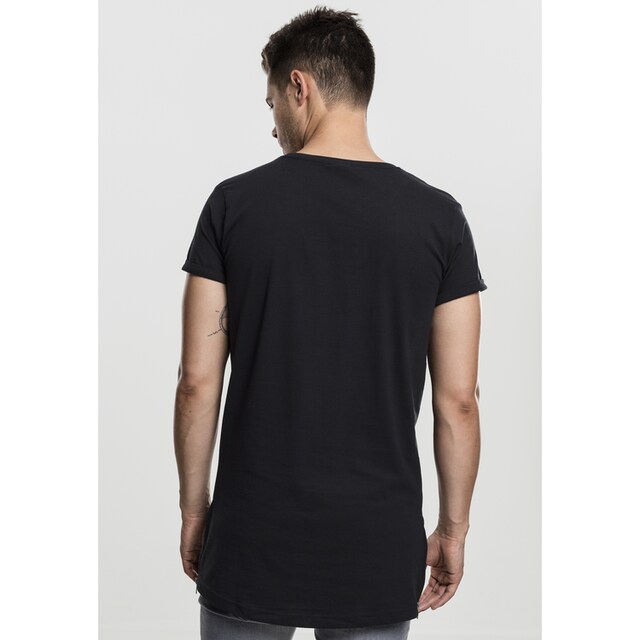 Black Friday URBAN CLASSICS T-Shirt »Herren Long Shaped Side Zip Tee«, (1  tlg.) | BAUR